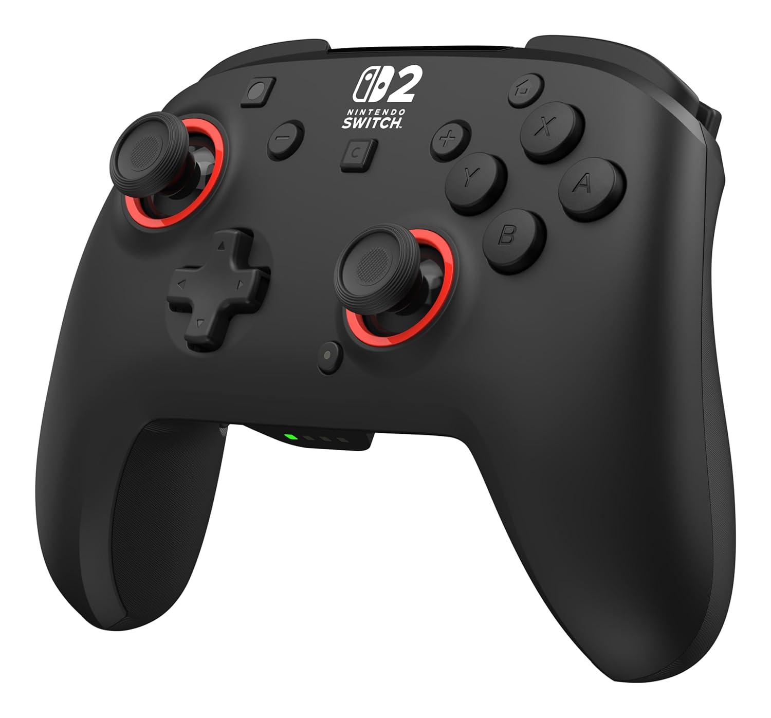 image:imageTurtle Beach Rematch Wireless Gaming Controller Officially Licensed for Nintendo Switch 2 Nintendo SwitchSwitch LiteOLED TMR Thumbsticks Rechargeable Battery Audio Controls BlackRedBlack