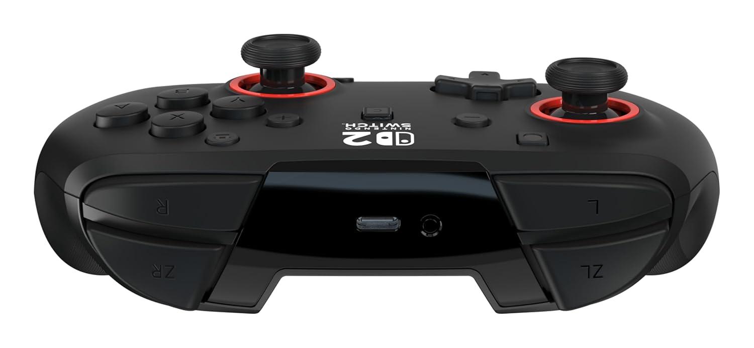 image:imageTurtle Beach Rematch Wireless Gaming Controller Officially Licensed for Nintendo Switch 2 Nintendo SwitchSwitch LiteOLED TMR Thumbsticks Rechargeable Battery Audio Controls BlackRedBlack