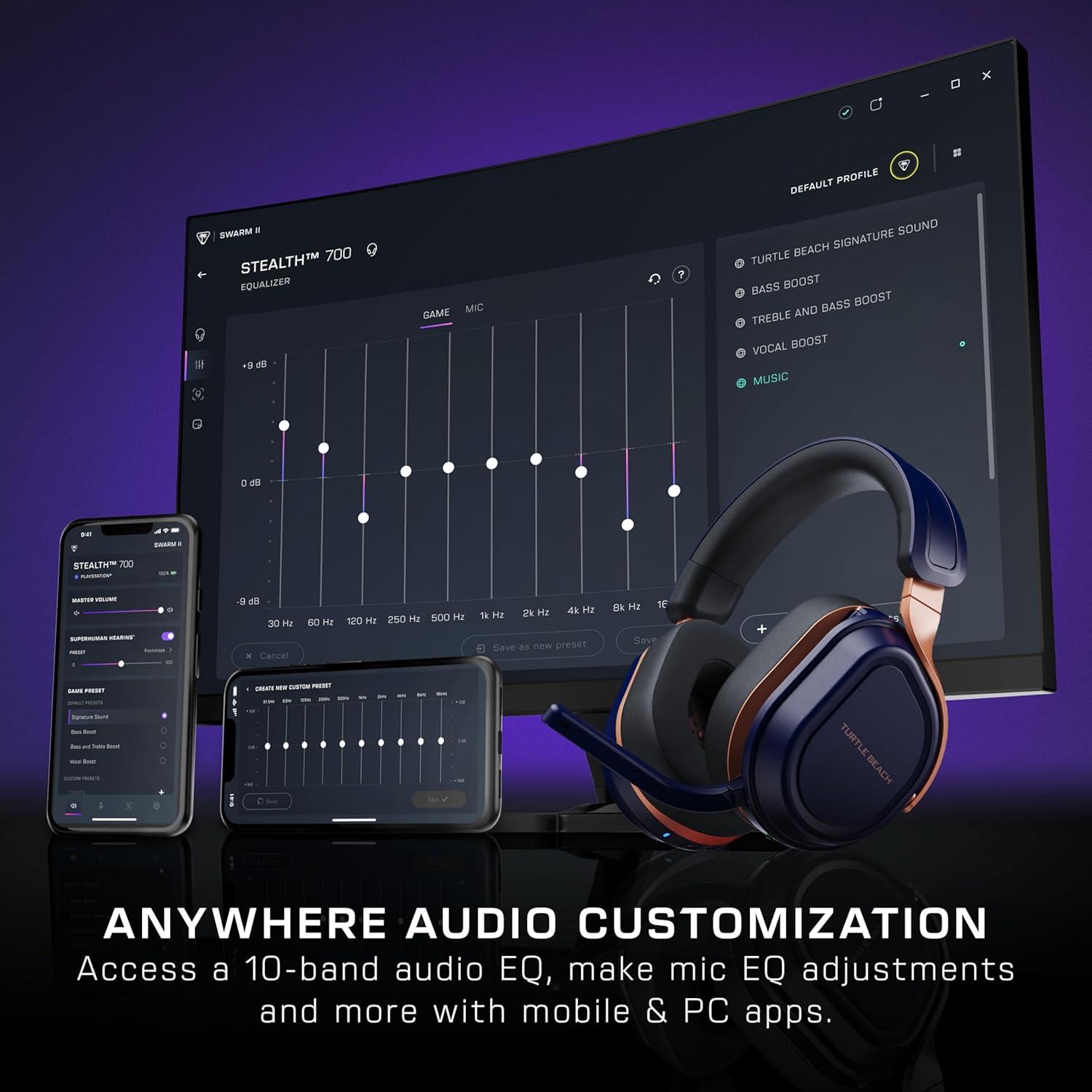 image:imageTurtle Beach Stealth 500 Wireless Gaming Headset Licensed for Xbox Series XS Compatible with Xbox One Bluetooth PC Mobile 40 Hr Battery Memory Foam Cushions FliptoMute Mic BlackCobalt