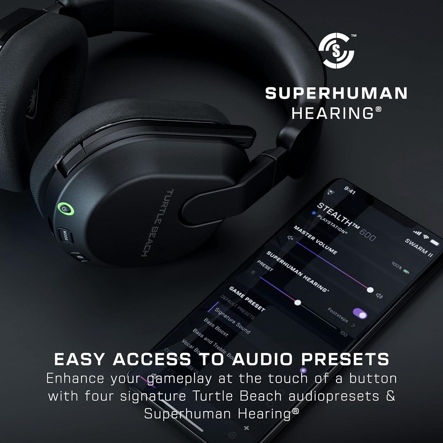 image:imageTurtle Beach Stealth 500 Wireless Gaming Headset Licensed for Xbox Series XS Compatible with Xbox One Bluetooth PC Mobile 40 Hr Battery Memory Foam Cushions FliptoMute Mic BlackBlack