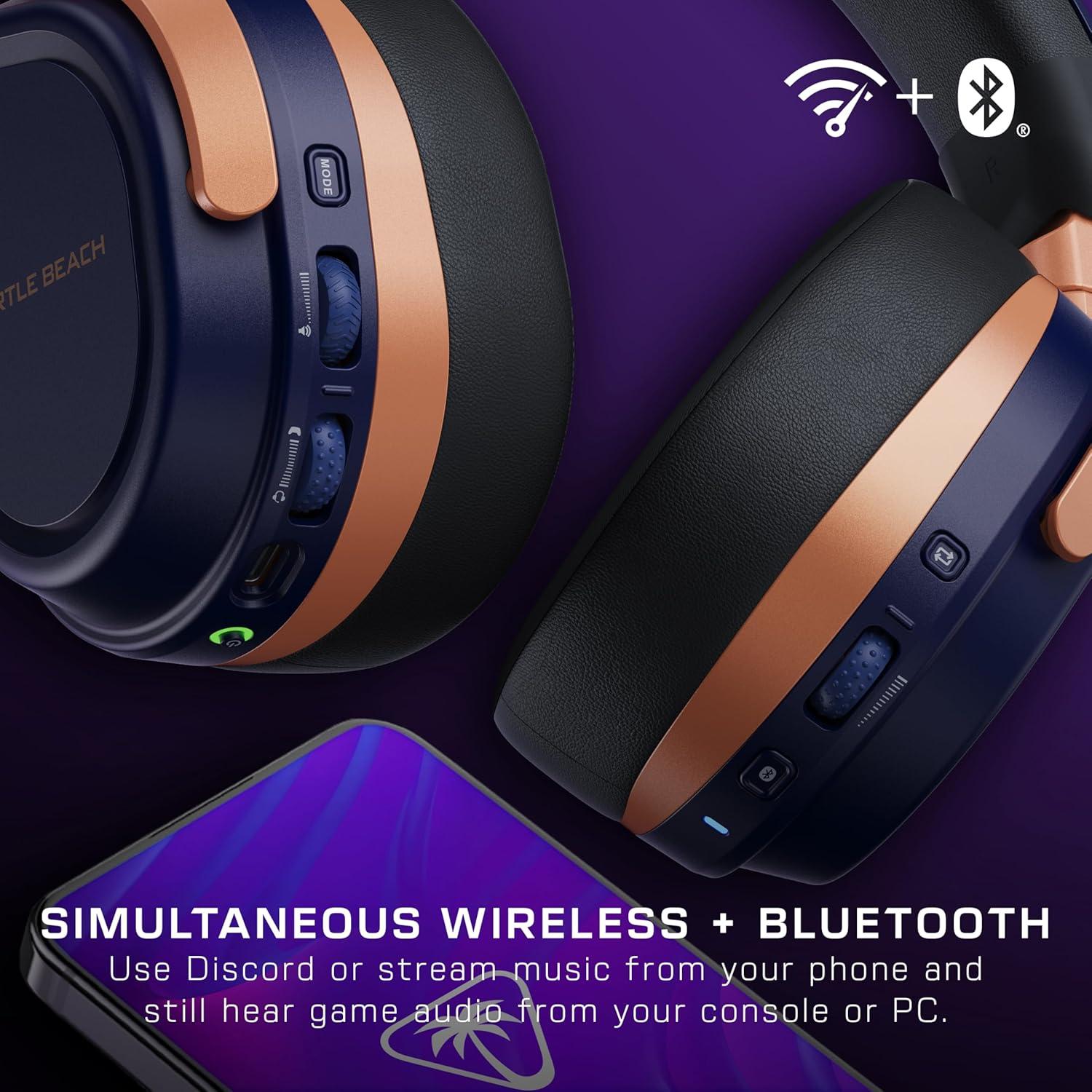 image:imageTurtle Beach Stealth 500 Wireless Gaming Headset Licensed for Xbox Series XS Compatible with Xbox One Bluetooth PC Mobile 40 Hr Battery Memory Foam Cushions FliptoMute Mic BlackCobalt