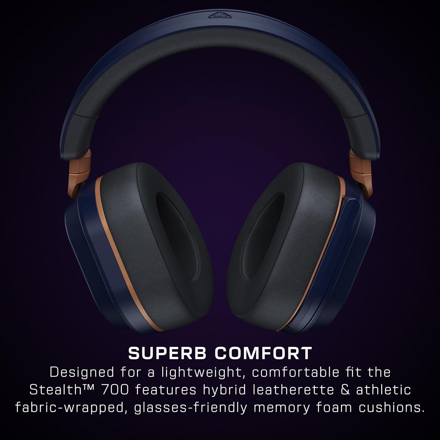 image:imageTurtle Beach Stealth 500 Wireless Gaming Headset Licensed for Xbox Series XS Compatible with Xbox One Bluetooth PC Mobile 40 Hr Battery Memory Foam Cushions FliptoMute Mic BlackCobalt