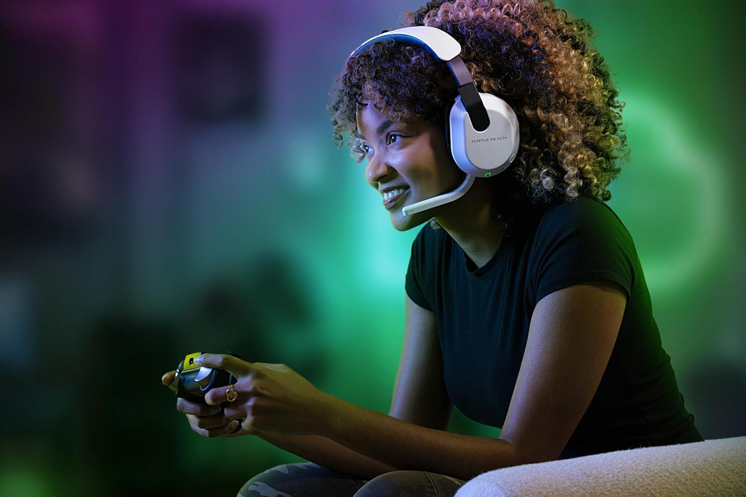 image:imageTurtle Beach Stealth 500 Wireless Gaming Headset Licensed for Xbox Series XS Compatible with Xbox One Bluetooth PC Mobile 40 Hr Battery Memory Foam Cushions FliptoMute Mic BlackWhite