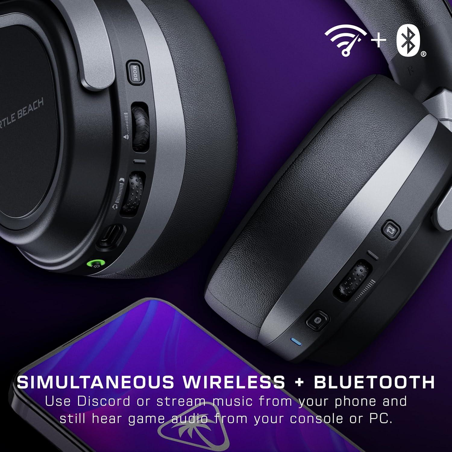 image:imageTurtle Beach Stealth 500 Wireless Gaming Headset Licensed for Xbox Series XS Compatible with Xbox One Bluetooth PC Mobile 40 Hr Battery Memory Foam Cushions FliptoMute Mic BlackBlack
