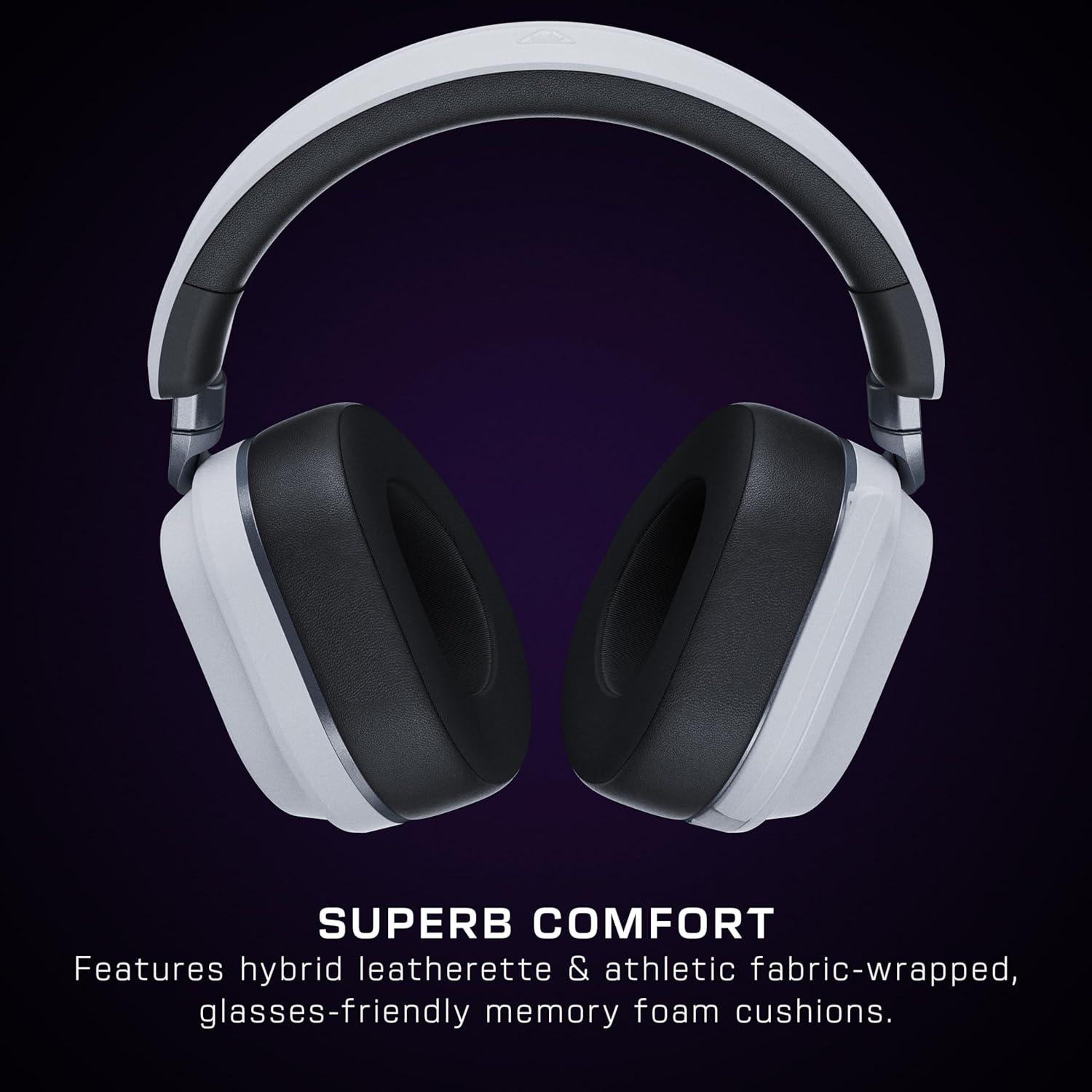 image:imageTurtle Beach Stealth 600 Wireless Multiplatform Amplified Gaming Headset for PS5 PS4 PC amp Mobile Bluetooth 80Hr Battery NoiseCancelling FliptoMute Mic 50mm Speakers WhiteWhite