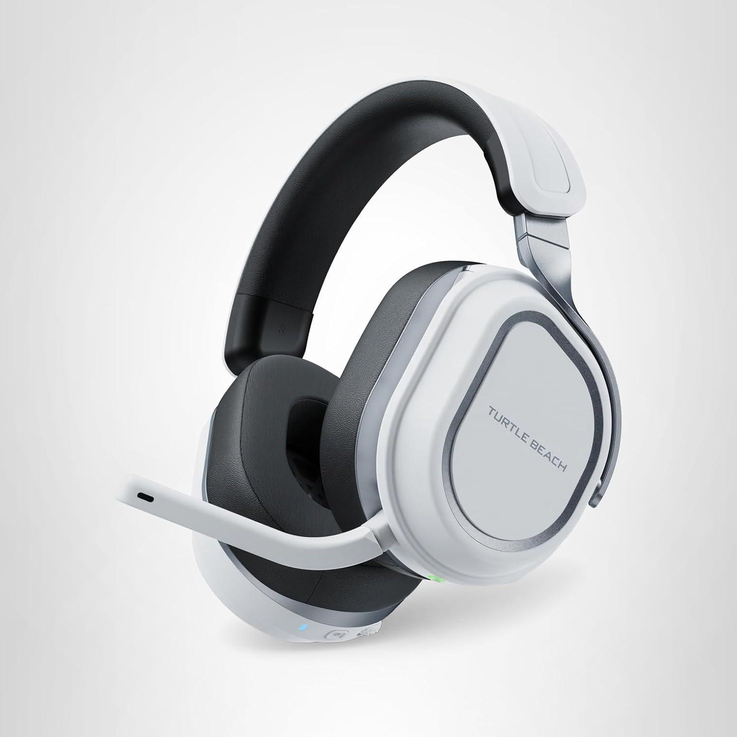image:imageTurtle Beach Stealth 600 Wireless Multiplatform Amplified Gaming Headset for PS5 PS4 PC amp Mobile Bluetooth 80Hr Battery NoiseCancelling FliptoMute Mic 50mm Speakers WhiteWhite