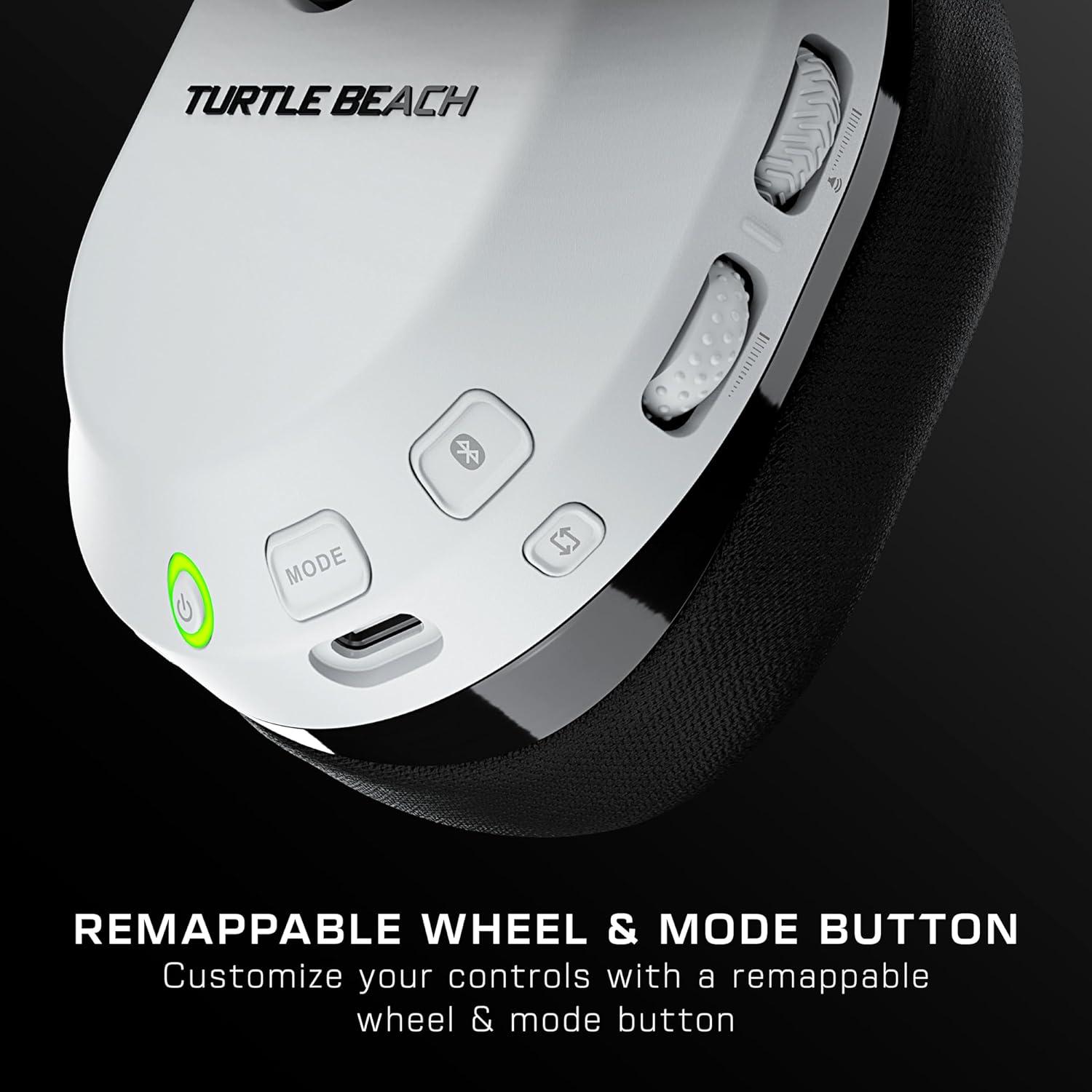 image:imageTurtle Beach Stealth 600 Wireless Multiplatform Amplified Gaming Headset for PS5 PS4 PC amp Mobile Bluetooth 80Hr Battery NoiseCancelling FliptoMute Mic 50mm Speakers WhiteWhite