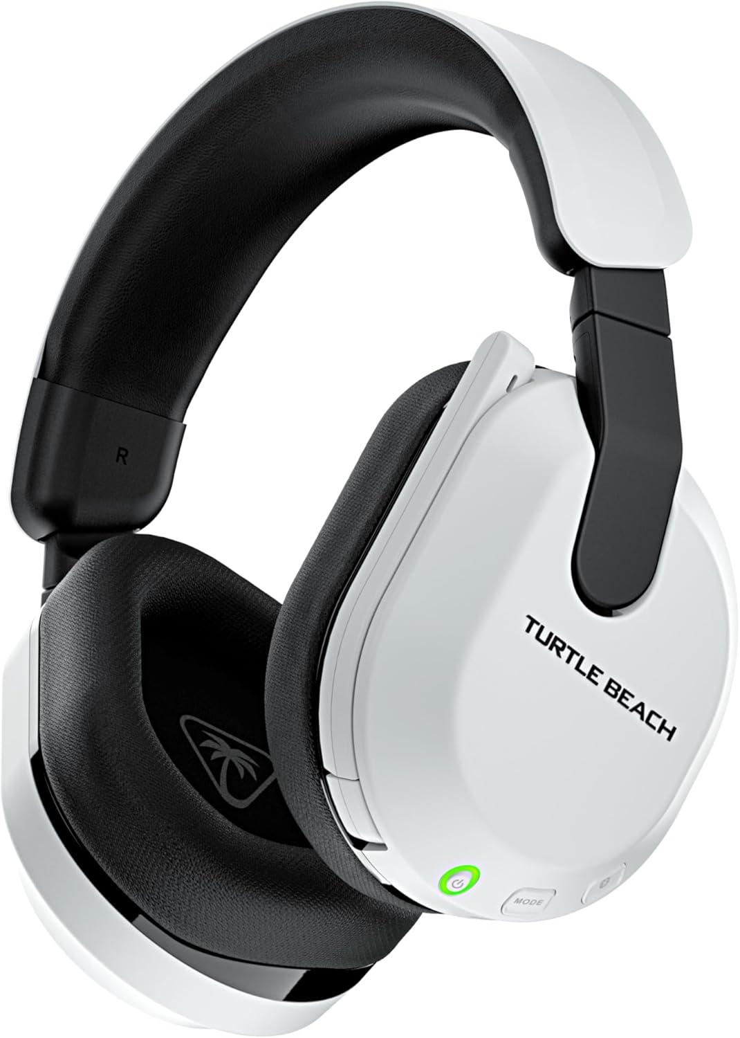 image:imageTurtle Beach Stealth 600 Wireless Multiplatform Amplified Gaming Headset for PS5 PS4 PC amp Mobile Bluetooth 80Hr Battery NoiseCancelling FliptoMute Mic 50mm Speakers WhiteWhite