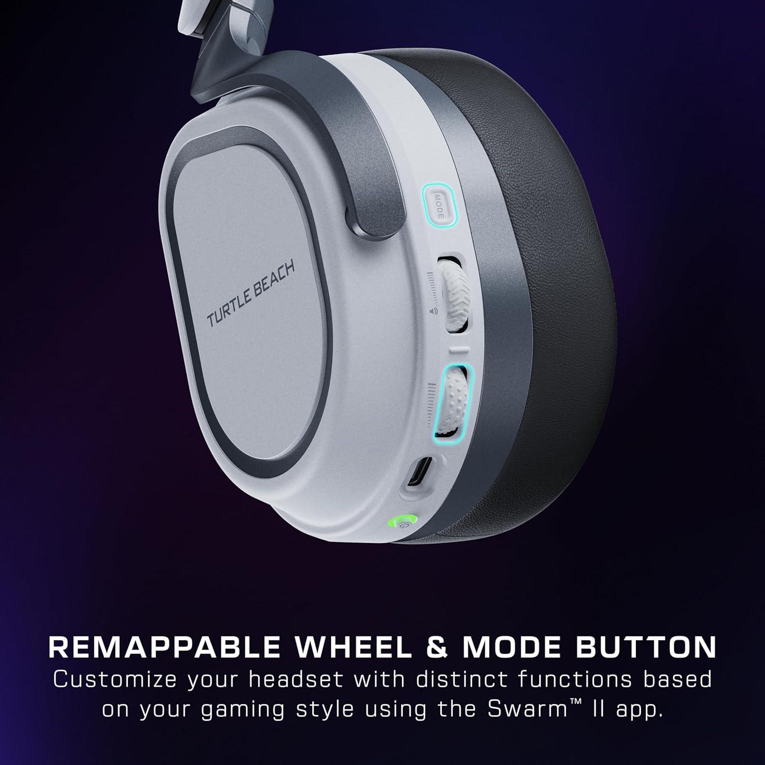 image:imageTurtle Beach Stealth 600 Wireless Multiplatform Amplified Gaming Headset for PS5 PS4 PC amp Mobile Bluetooth 80Hr Battery NoiseCancelling FliptoMute Mic 50mm Speakers WhiteWhite