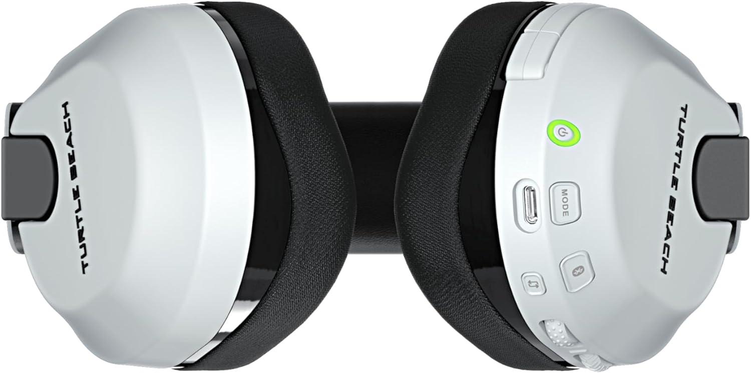 image:imageTurtle Beach Stealth 600 Wireless Multiplatform Amplified Gaming Headset for PS5 PS4 PC amp Mobile Bluetooth 80Hr Battery NoiseCancelling FliptoMute Mic 50mm Speakers WhiteWhite