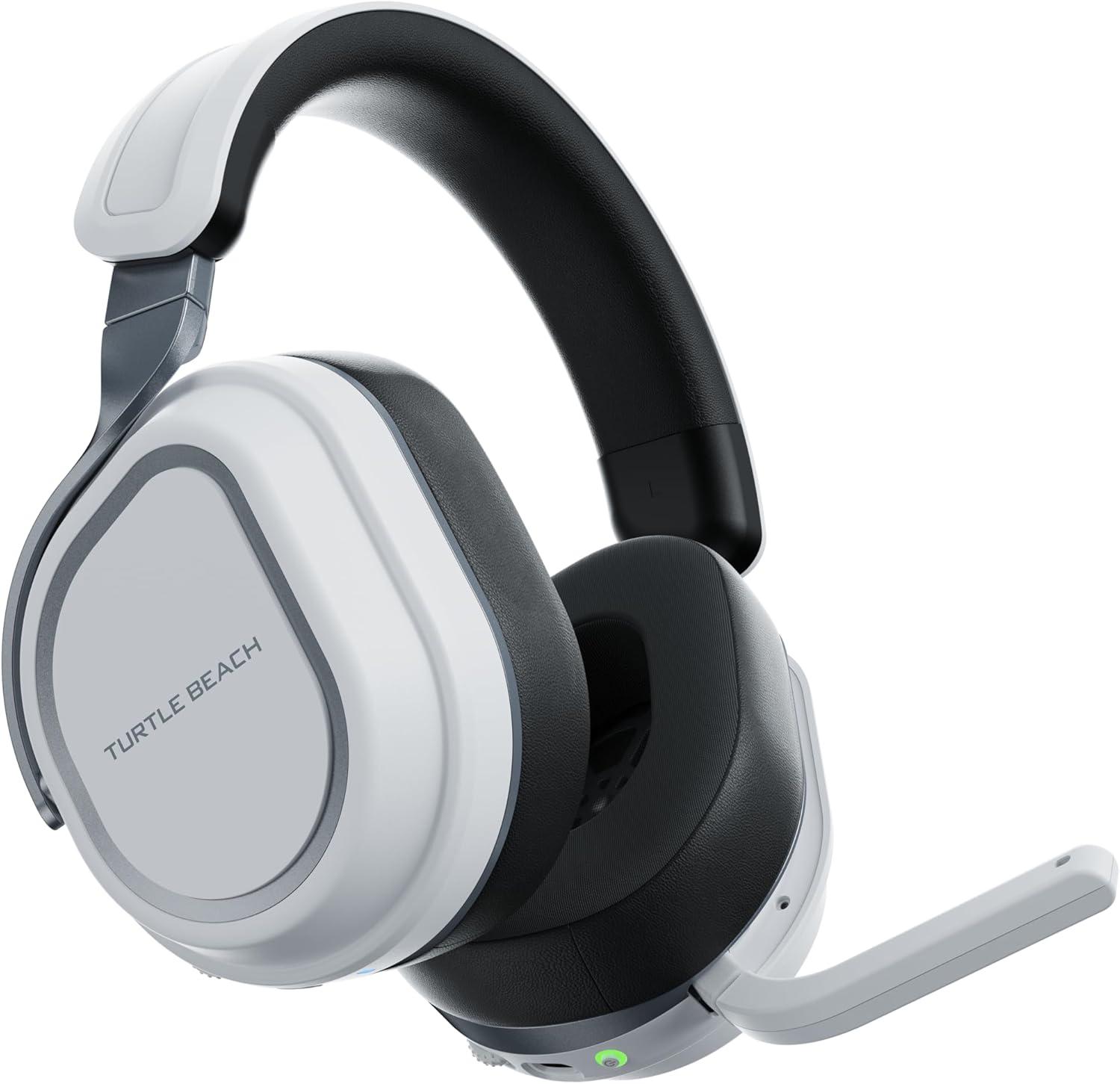 image:imageTurtle Beach Stealth 600 Wireless Multiplatform Amplified Gaming Headset for PS5 PS4 PC amp Mobile Bluetooth 80Hr Battery NoiseCancelling FliptoMute Mic 50mm Speakers WhiteWhite