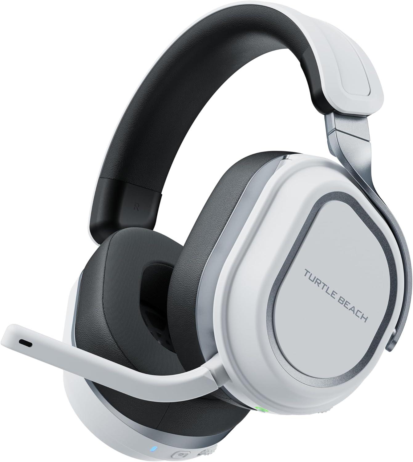 image:imageTurtle Beach Stealth 600 Wireless Multiplatform Amplified Gaming Headset for PS5 PS4 PC amp Mobile Bluetooth 80Hr Battery NoiseCancelling FliptoMute Mic 50mm Speakers WhiteWhite