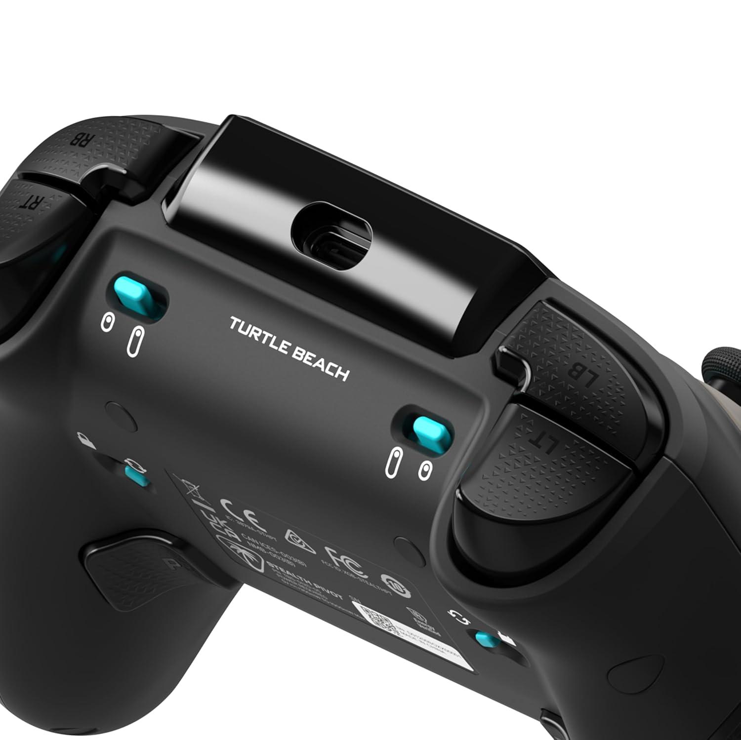 image:imageTurtle Beach Stealth Pivot Wireless Smart Game Controller Officially Licensed for Windows PC Rotating Modules Display Dashboard HallEffect Sticks Remappable Buttons Bluetooth 20Hour Battery