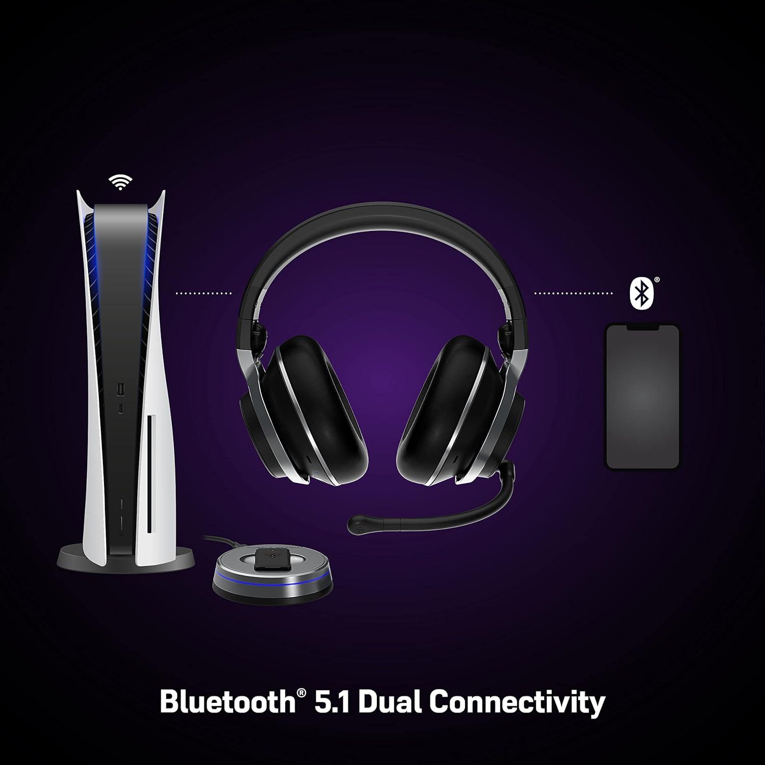 image:imageTurtle Beach Stealth Pro Multiplatform Wireless NoiseCancelling Gaming Headset for PS5 PS4 PC Mac Mobile Swappable Batteries BlackStealth Pro PlayStation