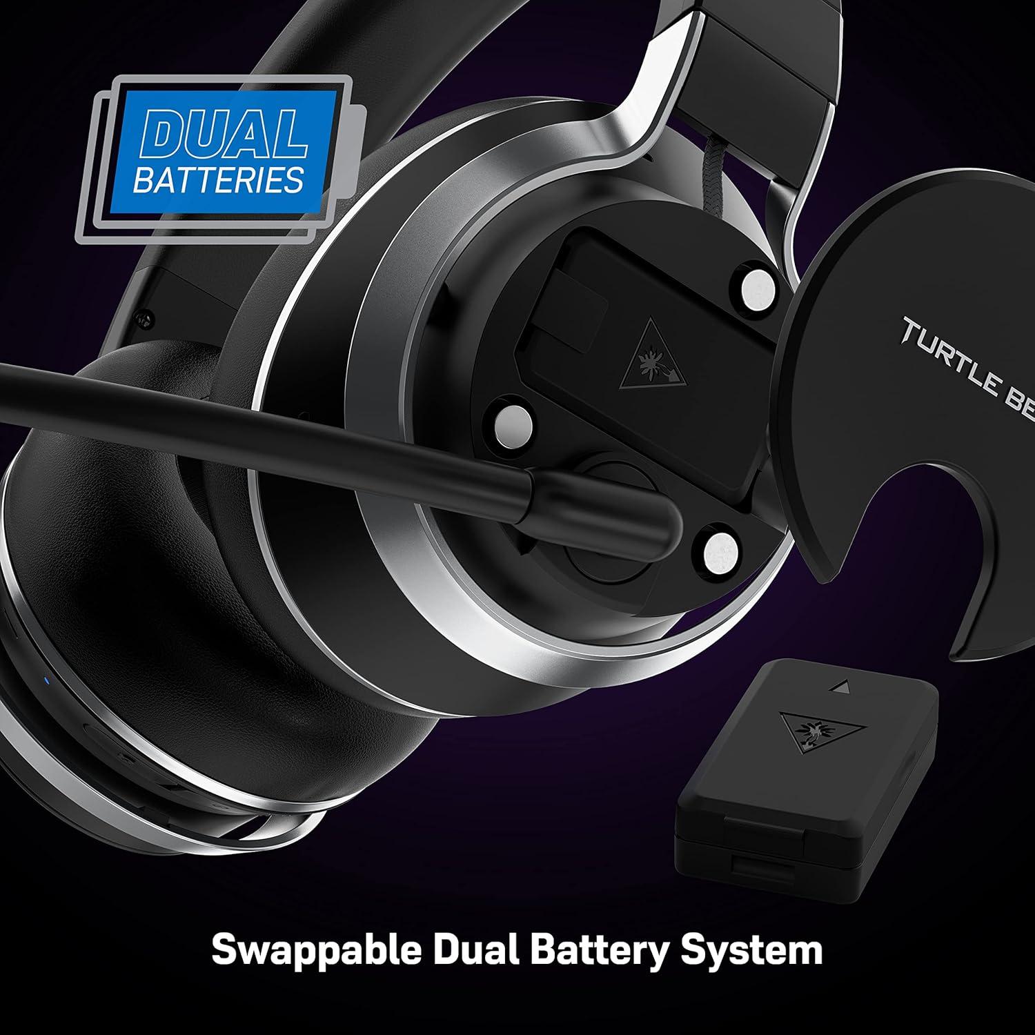 image:imageTurtle Beach Stealth Pro Multiplatform Wireless NoiseCancelling Gaming Headset for PS5 PS4 PC Mac Mobile Swappable Batteries BlackStealth Pro PlayStation