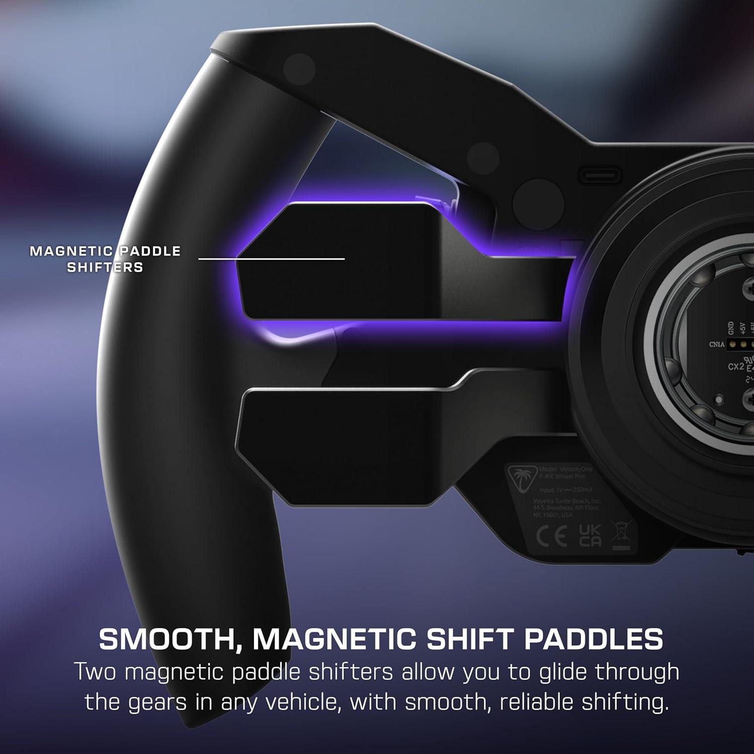 image:imageTurtle Beach VelocityOne FRX Formula Wheel for Xbox Series XS Xbox One amp Windows PC For VelocityOne Race amp VelocityOne KD3 Wheelbases HallEffect Clutch Paddles Magnetic Paddle Shifters BlackFormula Racing Wheel
