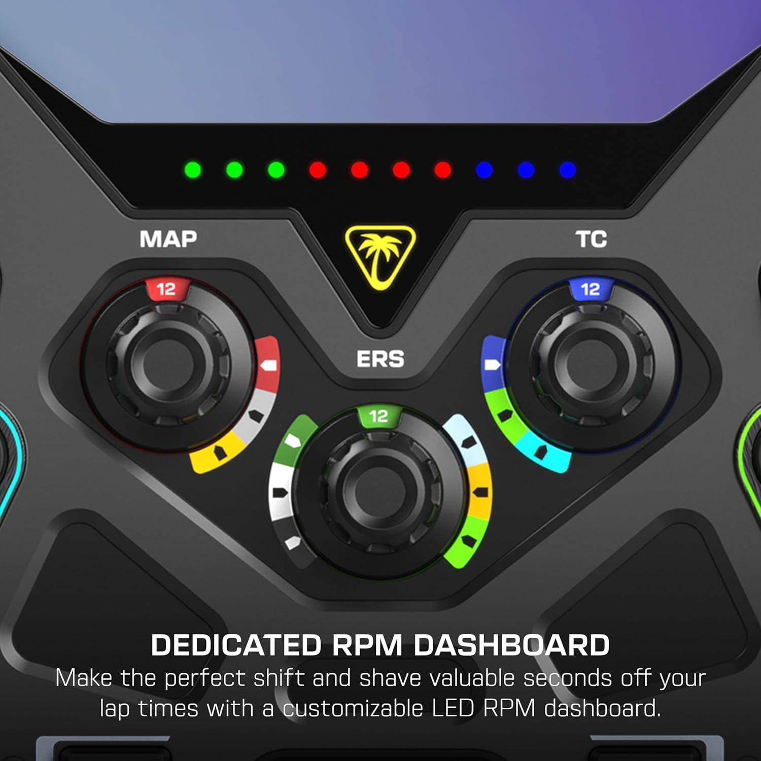 image:imageTurtle Beach VelocityOne FRX Formula Wheel for Xbox Series XS Xbox One amp Windows PC For VelocityOne Race amp VelocityOne KD3 Wheelbases HallEffect Clutch Paddles Magnetic Paddle Shifters BlackFormula Racing Wheel