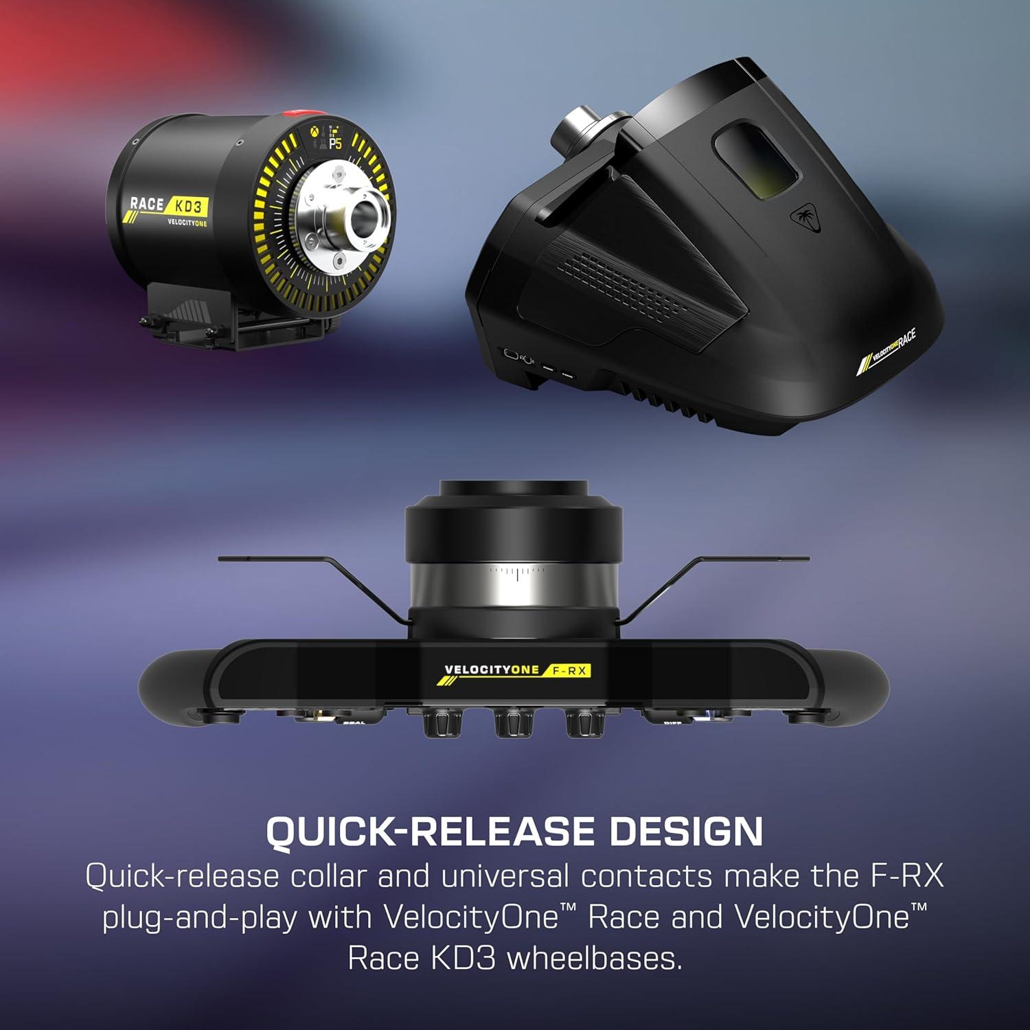 image:imageTurtle Beach VelocityOne FRX Formula Wheel for Xbox Series XS Xbox One amp Windows PC For VelocityOne Race amp VelocityOne KD3 Wheelbases HallEffect Clutch Paddles Magnetic Paddle Shifters BlackFormula Racing Wheel