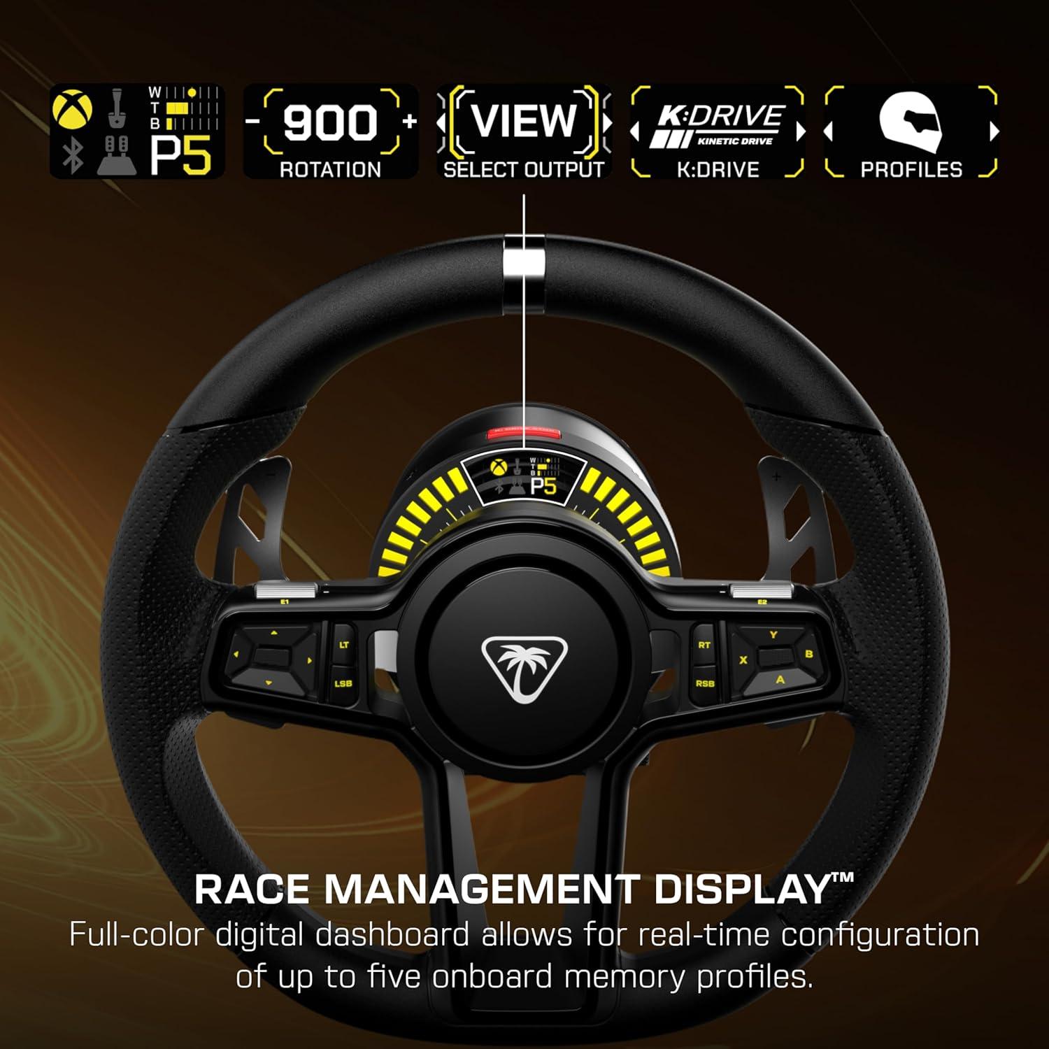 image:imageTurtle Beach VelocityOne FRX Formula Wheel for Xbox Series XS Xbox One amp Windows PC For VelocityOne Race amp VelocityOne KD3 Wheelbases HallEffect Clutch Paddles Magnetic Paddle Shifters BlackRace Wheel Pedal System