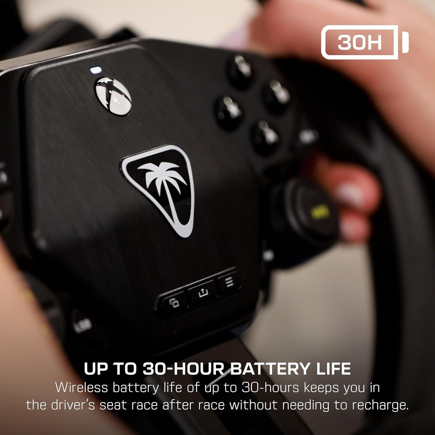 image:imageTurtle Beach VelocityOne FRX Formula Wheel for Xbox Series XS Xbox One amp Windows PC For VelocityOne Race amp VelocityOne KD3 Wheelbases HallEffect Clutch Paddles Magnetic Paddle Shifters BlackWireless Racing Wheel