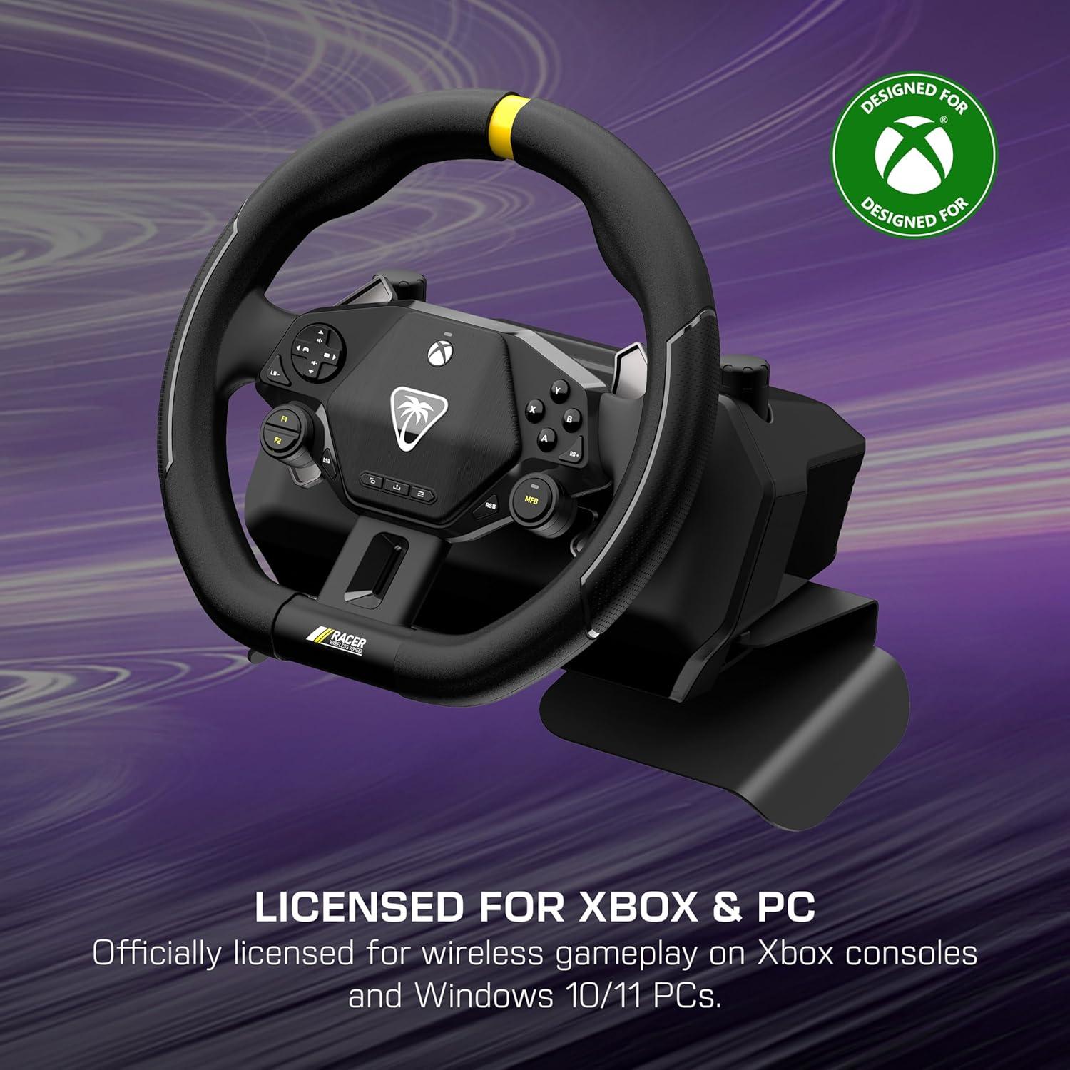 image:imageTurtle Beach VelocityOne FRX Formula Wheel for Xbox Series XS Xbox One amp Windows PC For VelocityOne Race amp VelocityOne KD3 Wheelbases HallEffect Clutch Paddles Magnetic Paddle Shifters BlackWireless Racing Wheel
