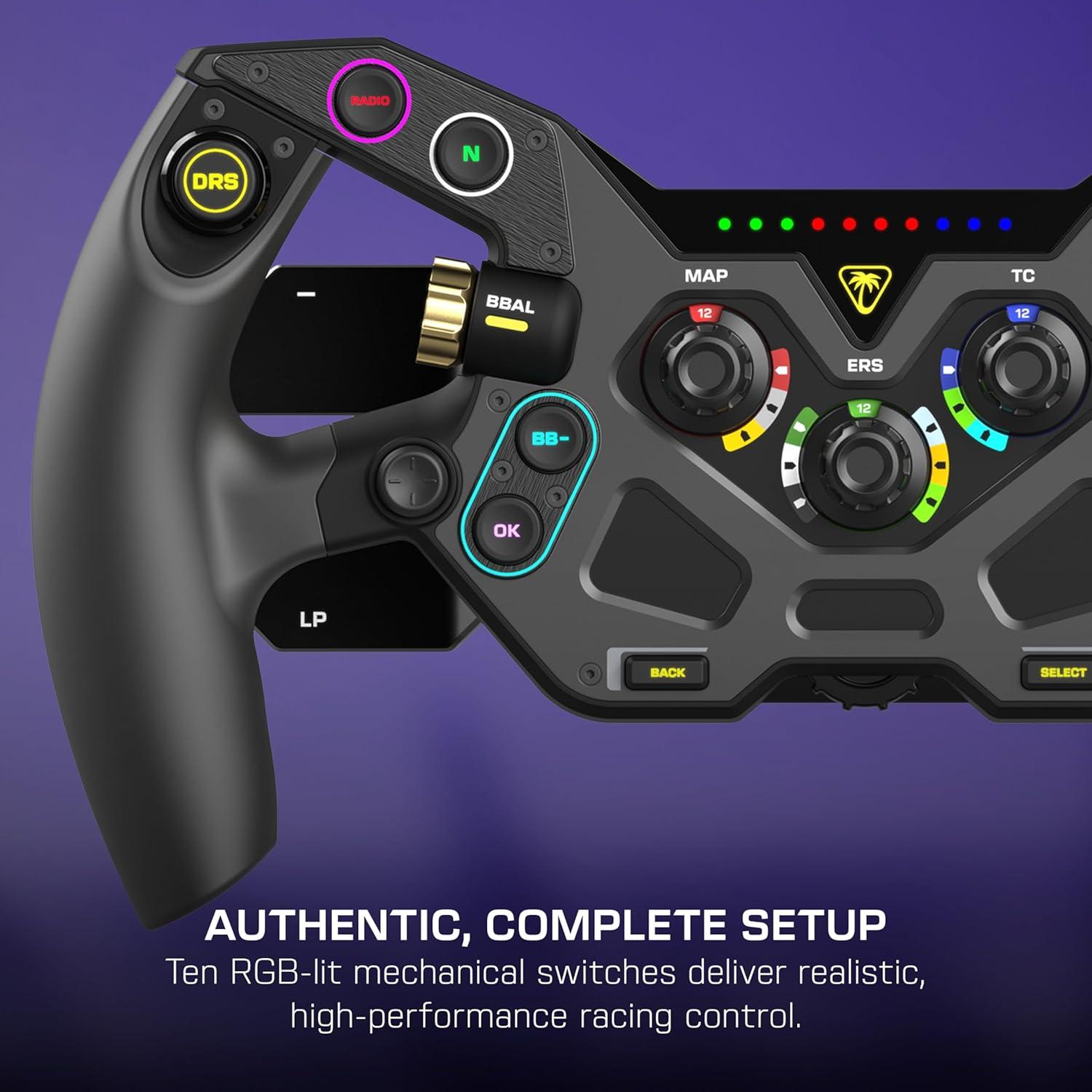 image:imageTurtle Beach VelocityOne FRX Formula Wheel for Xbox Series XS Xbox One amp Windows PC For VelocityOne Race amp VelocityOne KD3 Wheelbases HallEffect Clutch Paddles Magnetic Paddle Shifters BlackFormula Racing Wheel