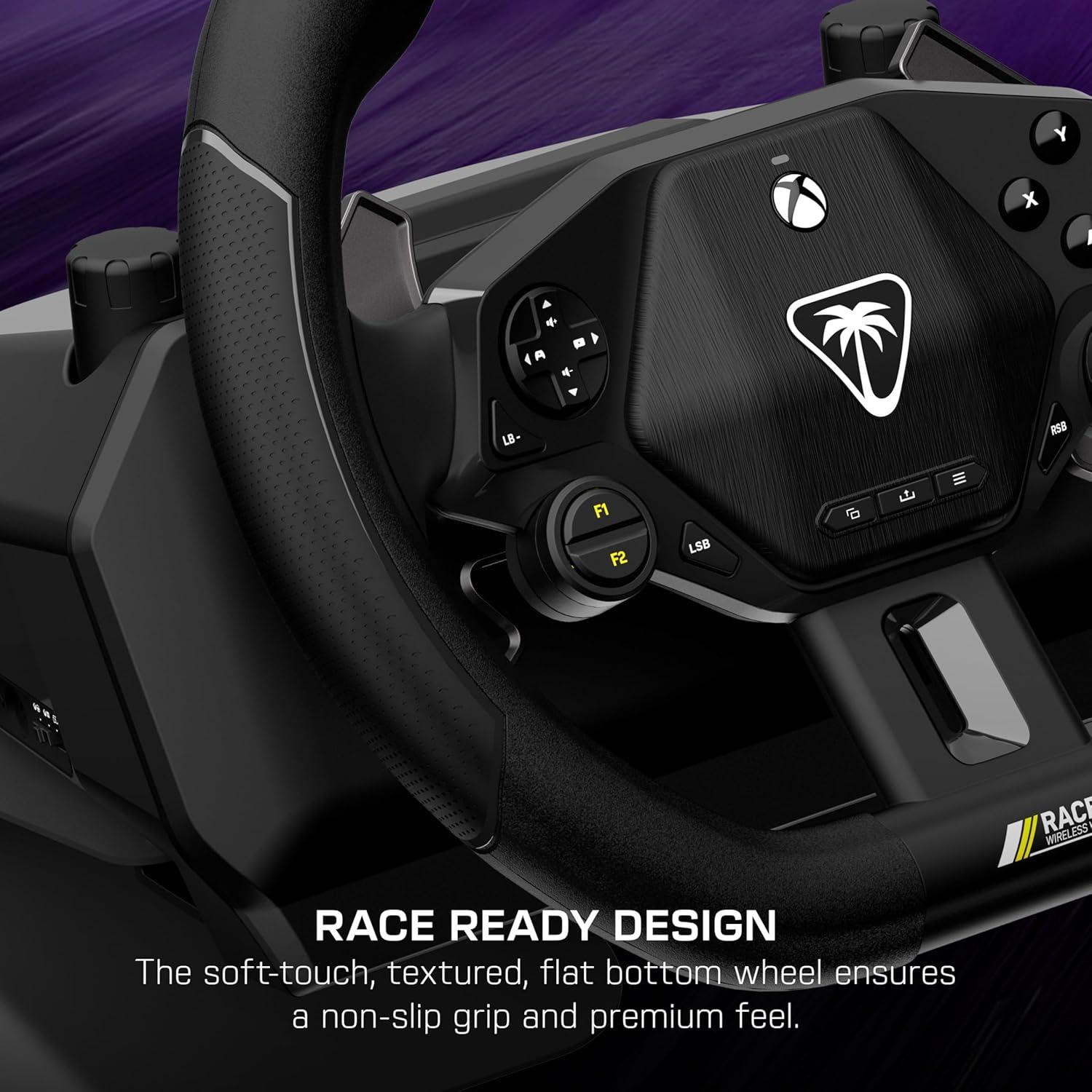 image:imageTurtle Beach VelocityOne FRX Formula Wheel for Xbox Series XS Xbox One amp Windows PC For VelocityOne Race amp VelocityOne KD3 Wheelbases HallEffect Clutch Paddles Magnetic Paddle Shifters BlackWireless Racing Wheel