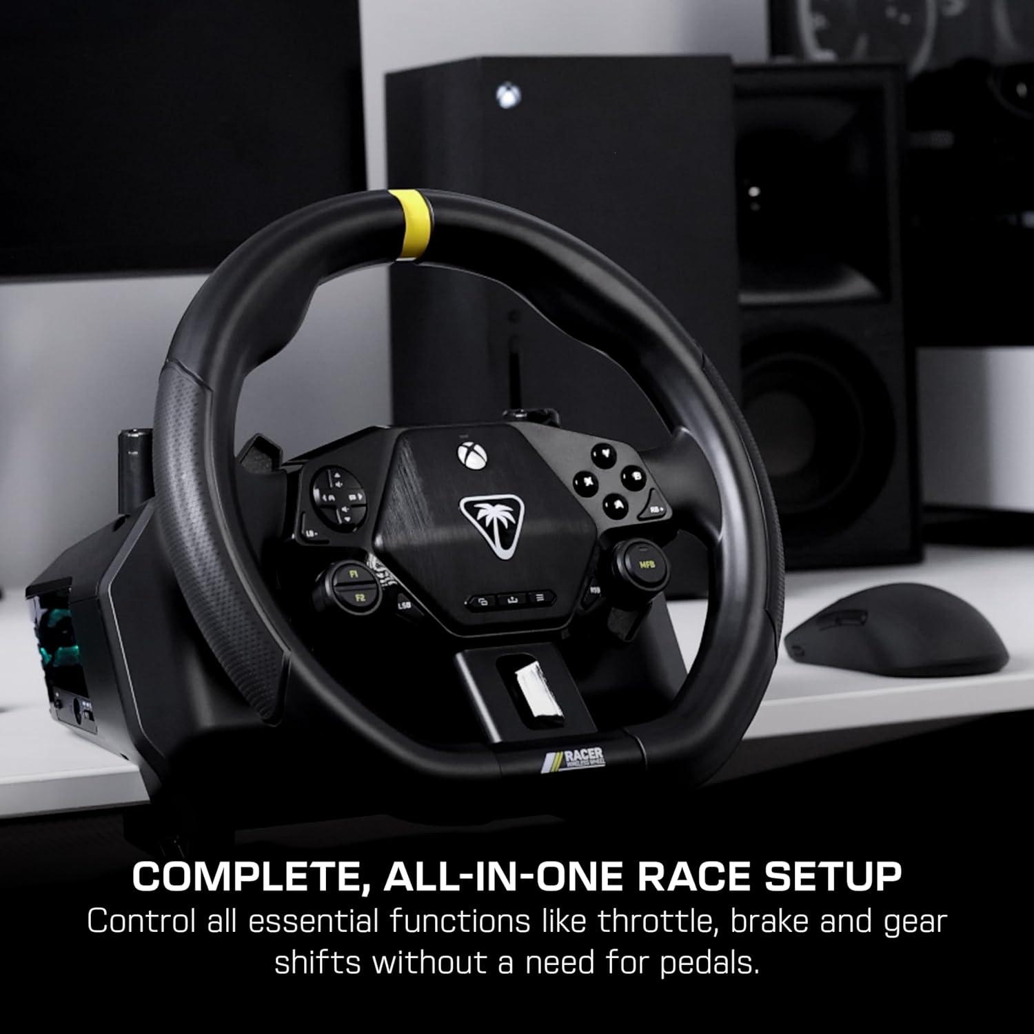 image:imageTurtle Beach VelocityOne FRX Formula Wheel for Xbox Series XS Xbox One amp Windows PC For VelocityOne Race amp VelocityOne KD3 Wheelbases HallEffect Clutch Paddles Magnetic Paddle Shifters BlackWireless Racing Wheel