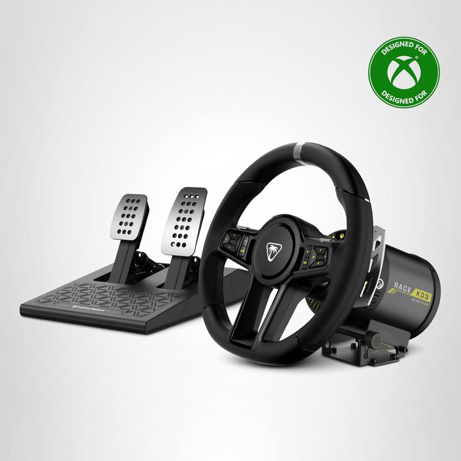image:imageTurtle Beach VelocityOne FRX Formula Wheel for Xbox Series XS Xbox One amp Windows PC For VelocityOne Race amp VelocityOne KD3 Wheelbases HallEffect Clutch Paddles Magnetic Paddle Shifters BlackRace Wheel Pedal System