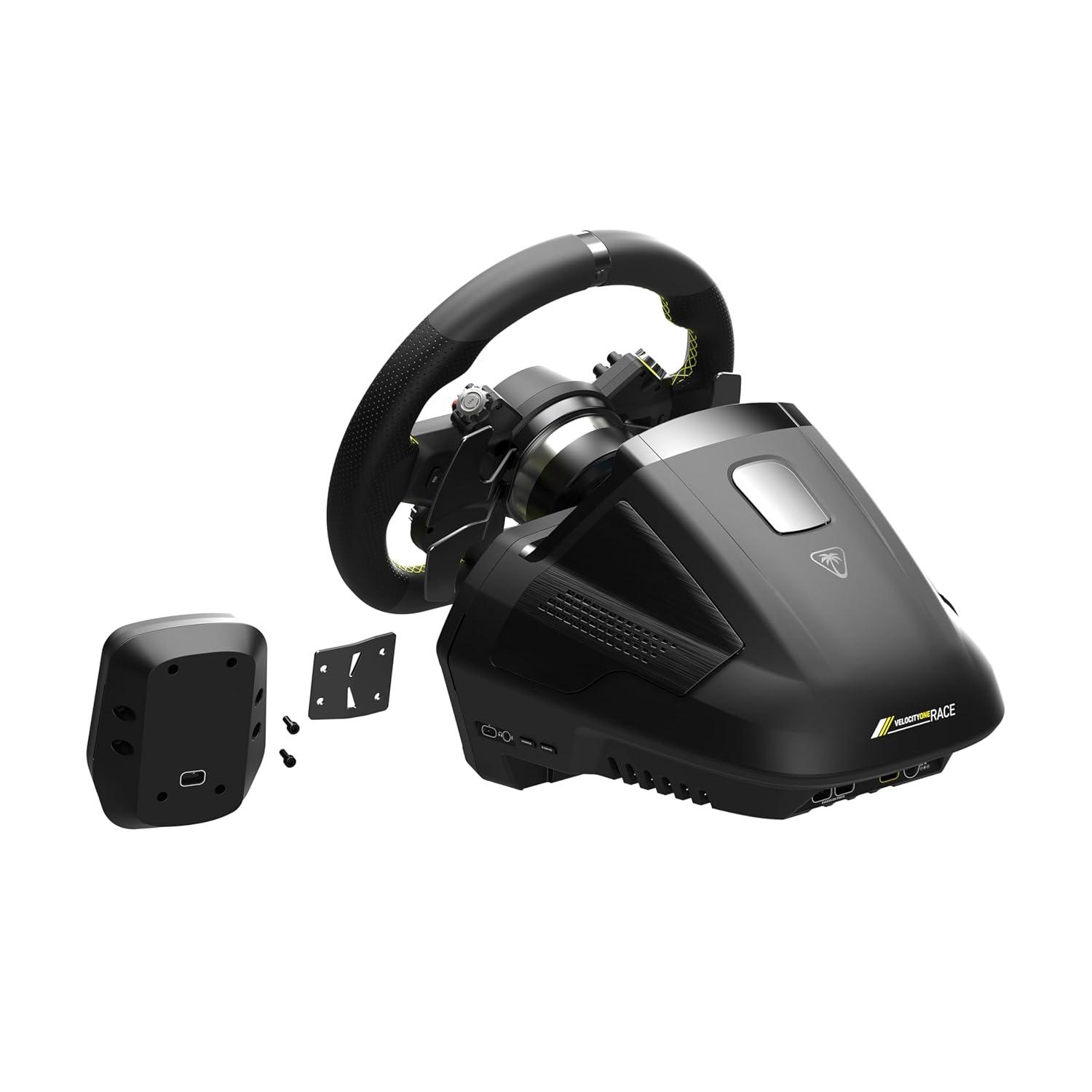 image:imageTurtle Beach VelocityOne Race Wheel amp Pedal System Licensed for Xbox Series XS Xbox One Windows PCs 72Nm Direct Drive Force Feedback 3 Pedals amp Magnetic Paddle Shifters Hall Effect SensorsPremium Race Wheel Pedal System