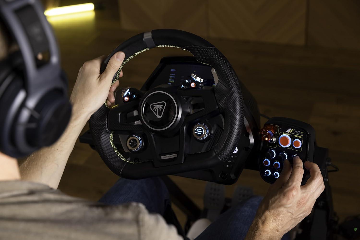 image:imageTurtle Beach VelocityOne Race Wheel amp Pedal System Licensed for Xbox Series XS Xbox One Windows PCs 72Nm Direct Drive Force Feedback 3 Pedals amp Magnetic Paddle Shifters Hall Effect SensorsPremium Race Wheel Pedal System