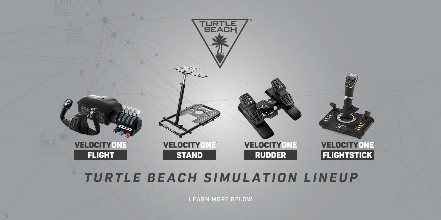 image:imageTurtle Beach VelocityOne Universal Rudder Pedals for Windows 10 amp 11 PCs Xbox Series X Xbox Series S and Xbox One Featuring Smooth Rudder Axis Adjustable Brakes and Pedal Width BlackUniversal Rudder Pedals