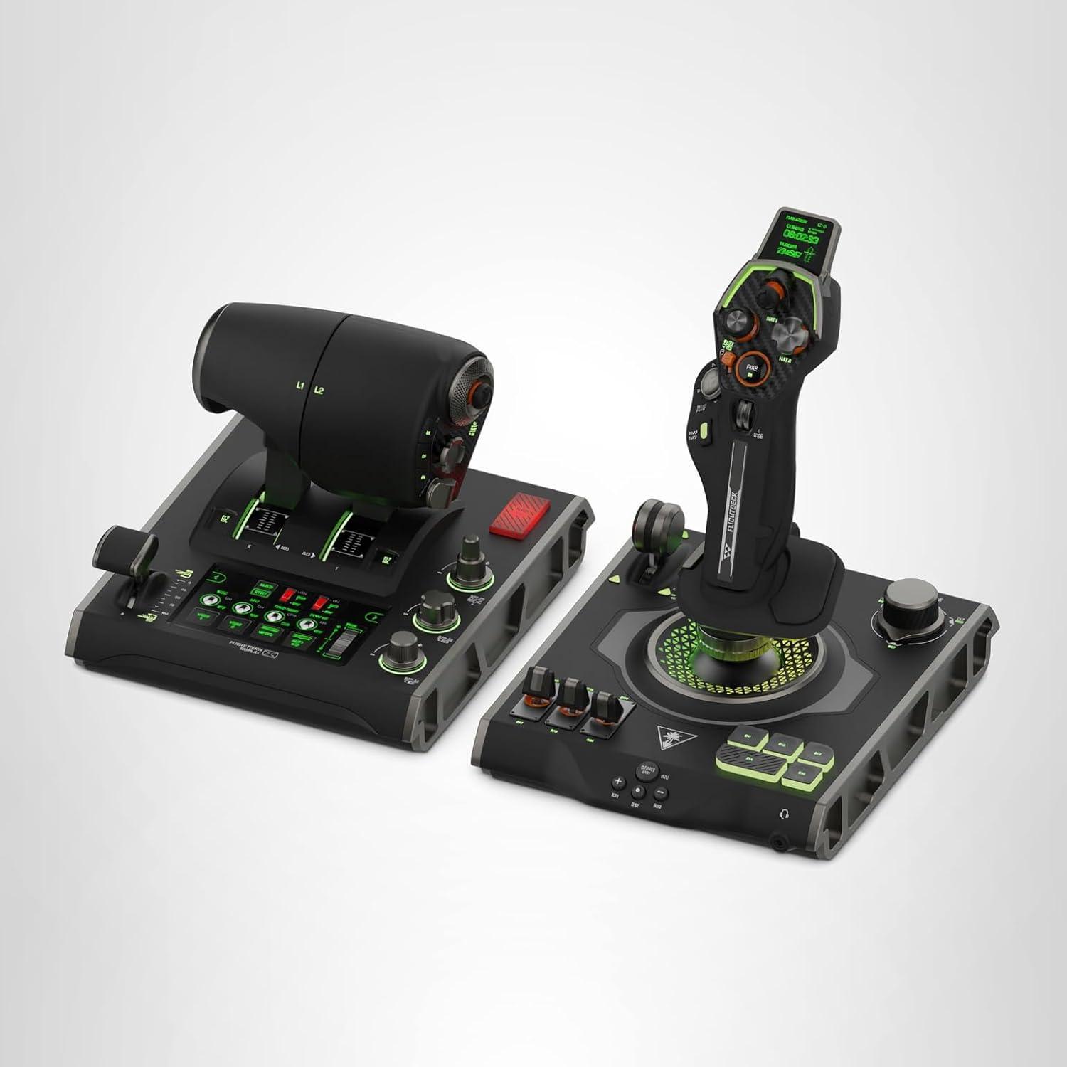 image:imageTurtle Beach VelocityOne Universal Rudder Pedals for Windows 10 amp 11 PCs Xbox Series X Xbox Series S and Xbox One Featuring Smooth Rudder Axis Adjustable Brakes and Pedal Width BlackUniversal HOTAS Simulation System