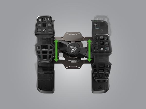image:imageTurtle Beach VelocityOne Universal Rudder Pedals for Windows 10 amp 11 PCs Xbox Series X Xbox Series S and Xbox One Featuring Smooth Rudder Axis Adjustable Brakes and Pedal Width BlackUniversal Rudder Pedals