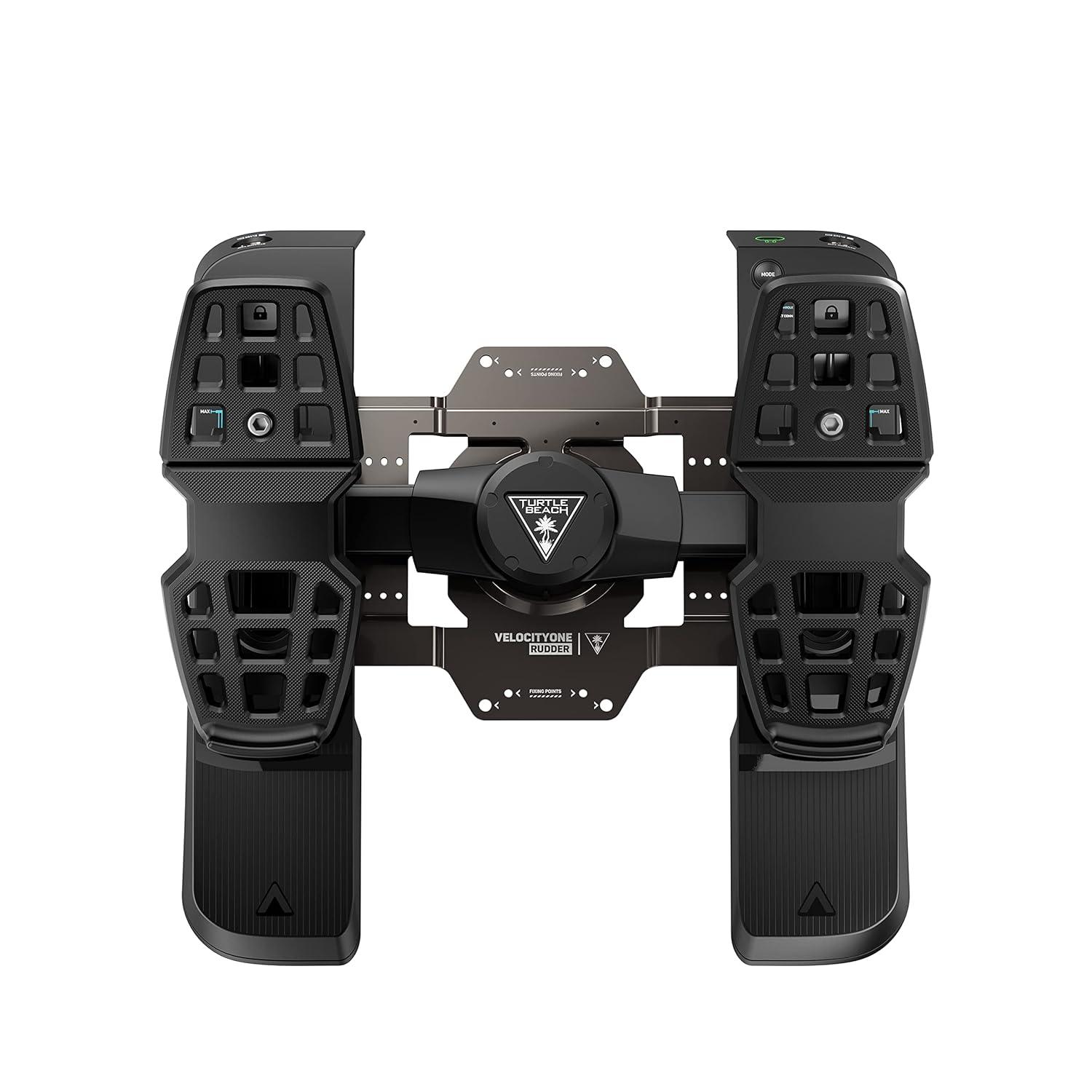 image:imageTurtle Beach VelocityOne Universal Rudder Pedals for Windows 10 amp 11 PCs Xbox Series X Xbox Series S and Xbox One Featuring Smooth Rudder Axis Adjustable Brakes and Pedal Width BlackUniversal Rudder Pedals