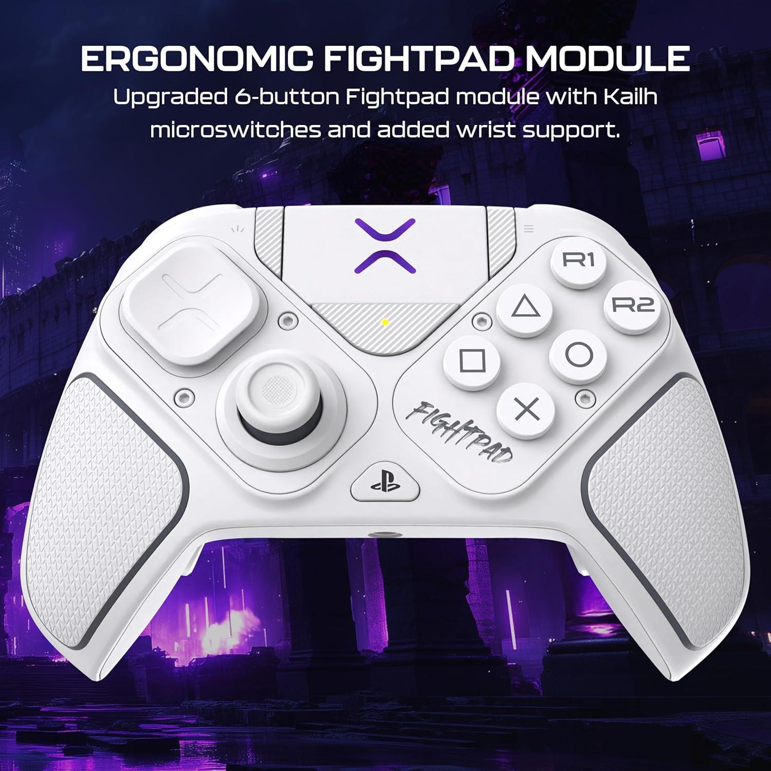 image:imageTurtle Beach Victrix Pro BFG Reloaded Wireless Gaming Controller Licensed for PlayStation 5 PS5PS4PC Gamepad Bluetooth Fightpad HallEffect ThumbsticksTriggers Customizable Control App WhiteWhite