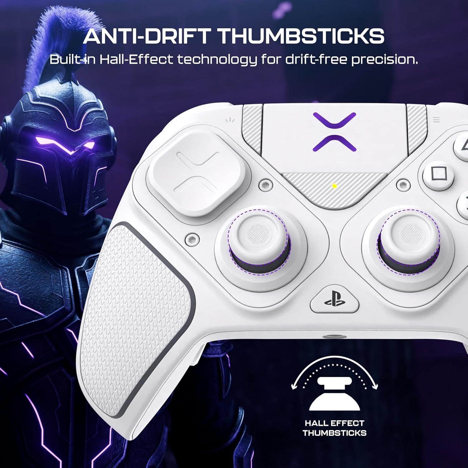 image:imageTurtle Beach Victrix Pro BFG Reloaded Wireless Gaming Controller Licensed for PlayStation 5 PS5PS4PC Gamepad Bluetooth Fightpad HallEffect ThumbsticksTriggers Customizable Control App WhiteWhite