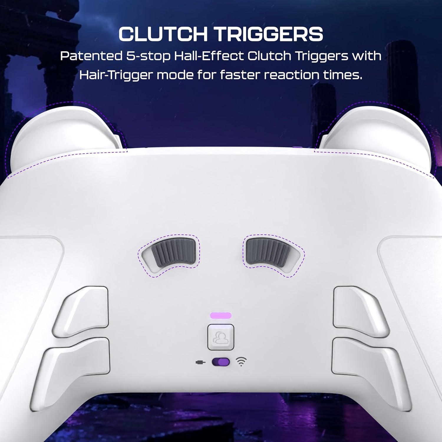 image:imageTurtle Beach Victrix Pro BFG Reloaded Wireless Gaming Controller Licensed for PlayStation 5 PS5PS4PC Gamepad Bluetooth Fightpad HallEffect ThumbsticksTriggers Customizable Control App WhiteWhite
