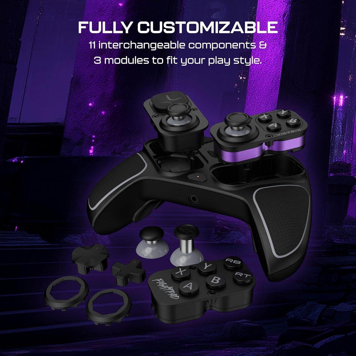 image:imageTurtle Beach Victrix Pro BFG Reloaded Wireless Gaming Controller Licensed for Xbox Series XS Xbox One PC Gamepad Bluetooth Fightpad HallEffect ThumbsticksTriggers Customizable Controls BlackBlack