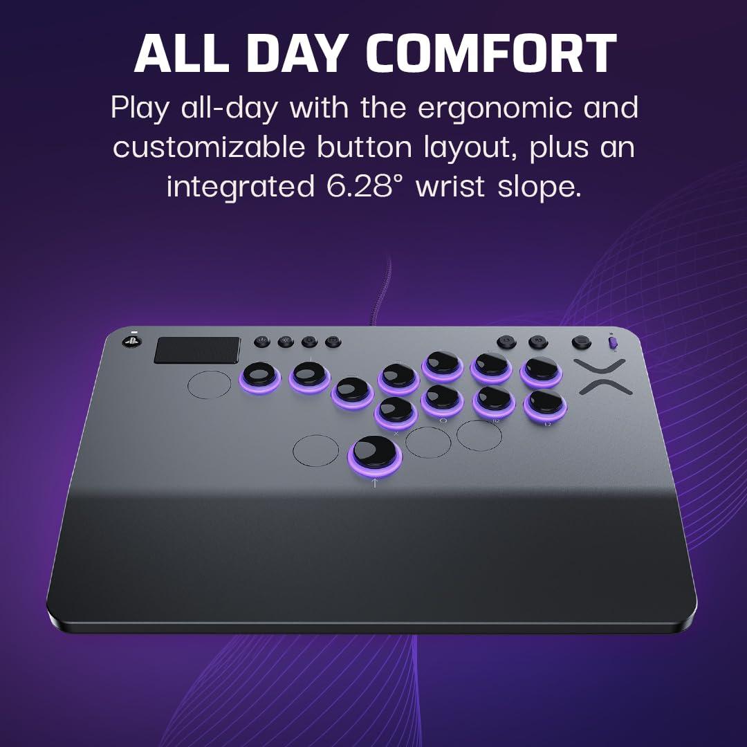 image:imageTurtle Beach Victrix Pro KO Leverless All Button Fight Stick for PlayStation 5 Officially Licensed PS5PS4 Windows 1011 PC Customizable eSports Tournament Ready Controller Arcade Controller GrayPlayStation