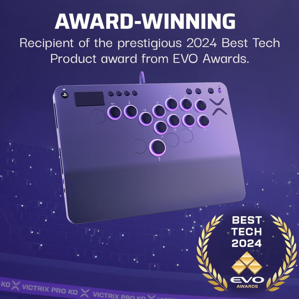image:imageTurtle Beach Victrix Pro KO Leverless All Button Fight Stick for PlayStation 5 Officially Licensed PS5PS4 Windows 1011 PC Customizable eSports Tournament Ready Controller Arcade Controller GrayPlayStation