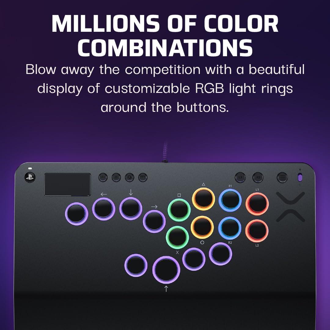 image:imageTurtle Beach Victrix Pro KO Leverless All Button Fight Stick for PlayStation 5 Officially Licensed PS5PS4 Windows 1011 PC Customizable eSports Tournament Ready Controller Arcade Controller GrayPlayStation
