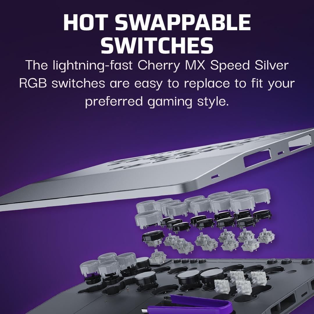 image:imageTurtle Beach Victrix Pro KO Leverless All Button Fight Stick for PlayStation 5 Officially Licensed PS5PS4 Windows 1011 PC Customizable eSports Tournament Ready Controller Arcade Controller GrayPlayStation