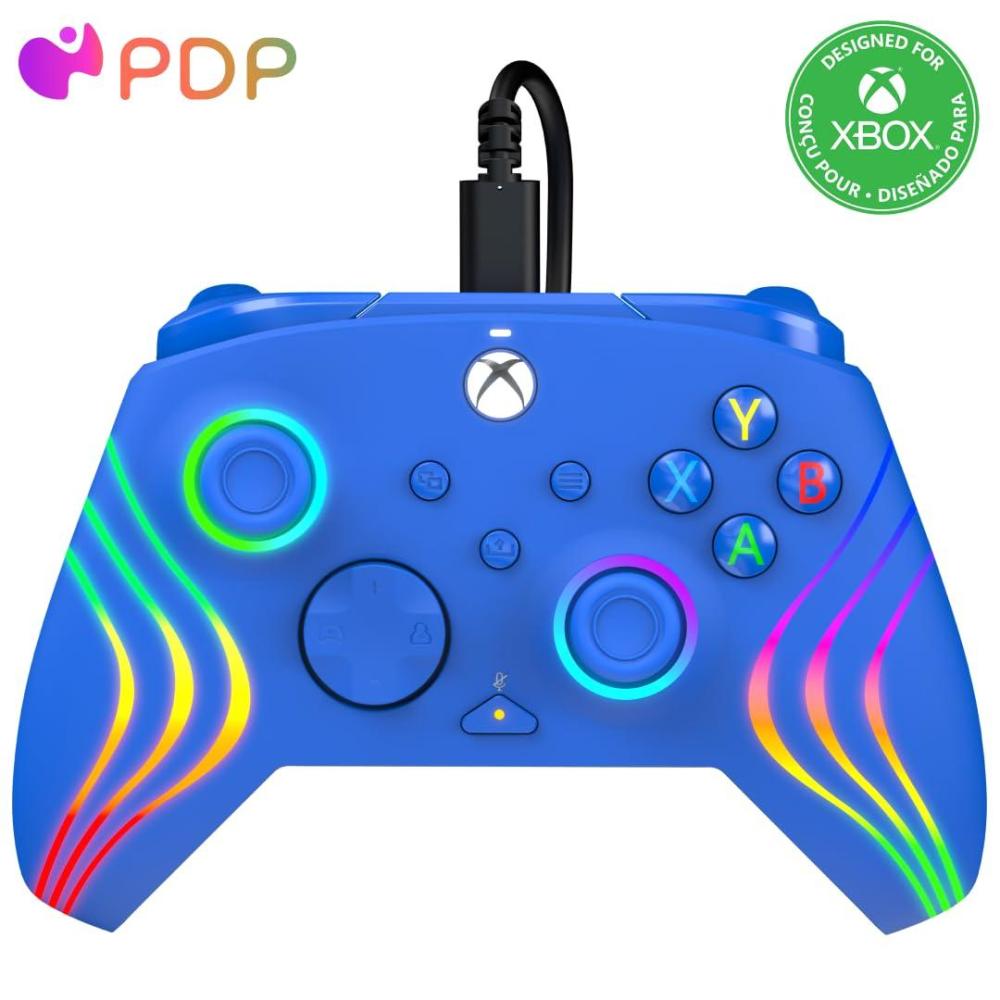 image:imagePDP Gaming Afterglow Wave Enhanced Wired Controller for Xbox Series XS Xbox One Windows 1011 PC Advanced Programmable Gamepad Customizable Lighting Licensed by Microsoft Companion App BlackBlue