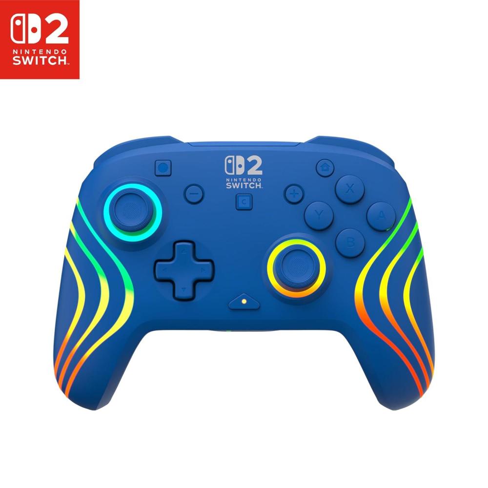 image:imageTurtle Beach Afterglow Wave Wireless RGB Gaming Controller  Officially Licensed for Nintendo Switch 2 Nintendo SwitchSwitch LiteOLED  TMR Thumbsticks Customizable Lighting  BlackBlue