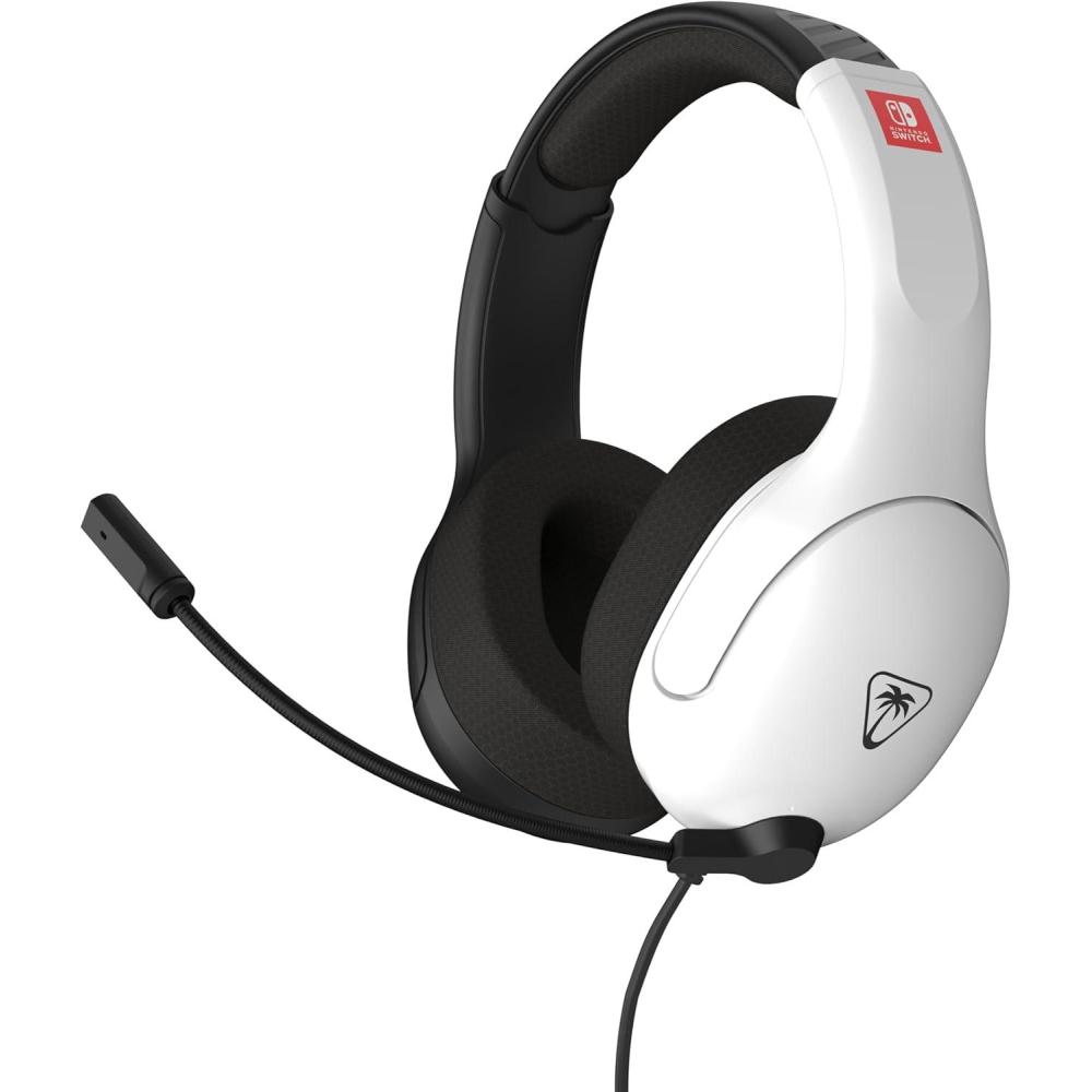 image:imageTurtle Beach Airlite Fit Wired Gaming Headset Officially Licensed for Nintendo Switch Nintendo Switch 2LiteOLED Model FliptoMute Mic OverEar Comfort Cushions 40mm Speakers Neon Blue amp RedWhite Black