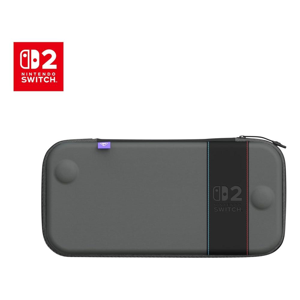 image:imageTurtle Beach PlayTrek Slim Case Officially Licensed for Nintendo Switch 2 Hard Shell Carrying Case Game Card Case Cover Storage Protection  Charcoal BlackSlim