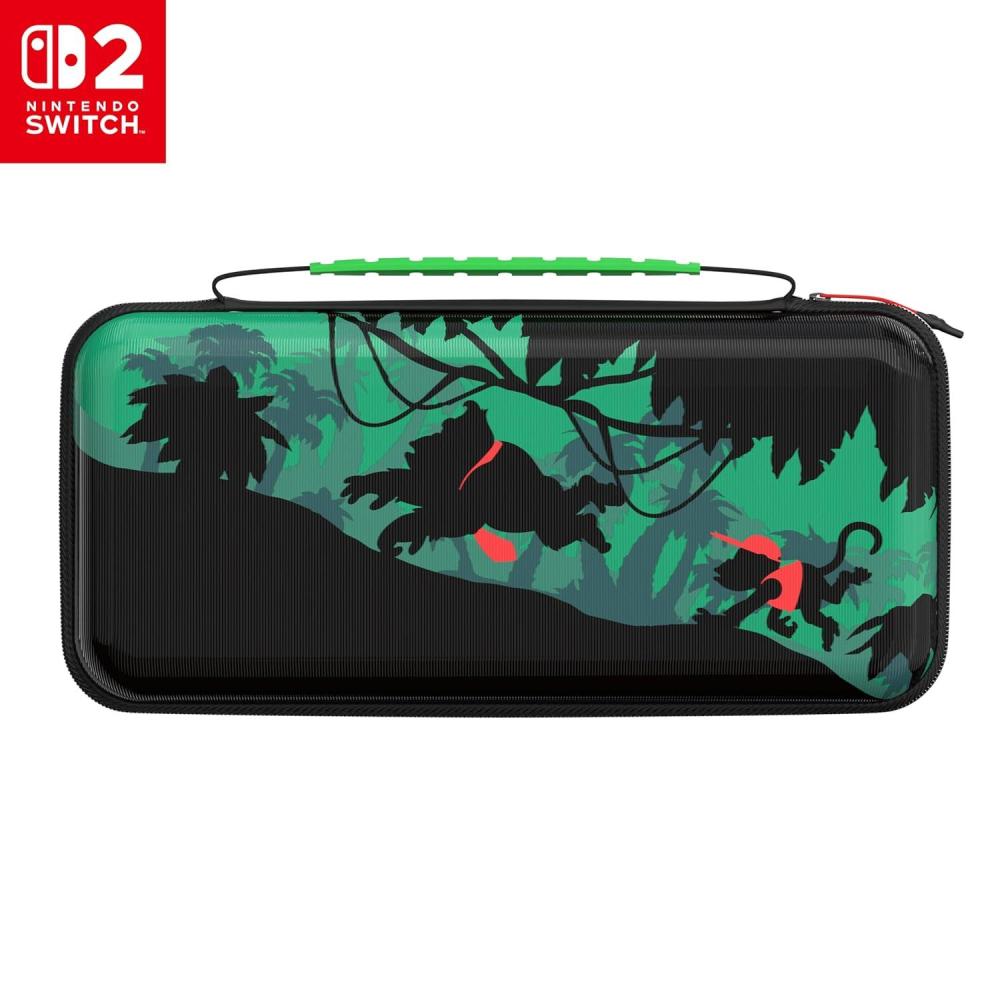 image:imageTurtle Beach PlayTrek Travel Case Officially Licensed for Nintendo Switch 2 Nintendo SwitchOLED Hard Shell Carrying Case Game Card Case Storage Protection Donkey Kong BlackGreenDonkey Kong