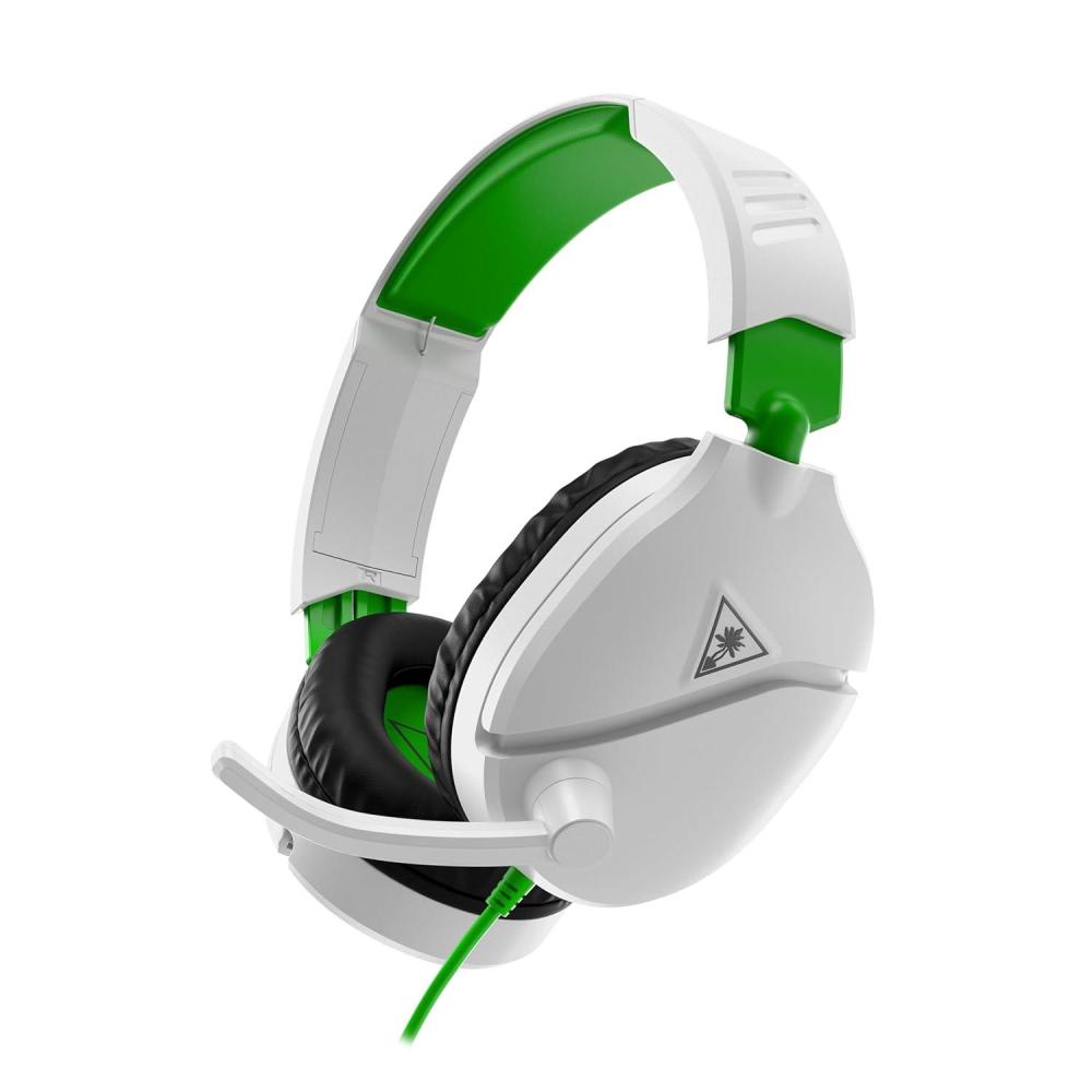 image:imageTurtle Beach Recon 70 Multiplatform Gaming Headset for PS5 PS4 Xbox Series XS Xbox One PC amp Mobile w 35mm Wired Connection FliptoMute Mic 40mm Speakers Lightweight Design WhiteWhite and Green