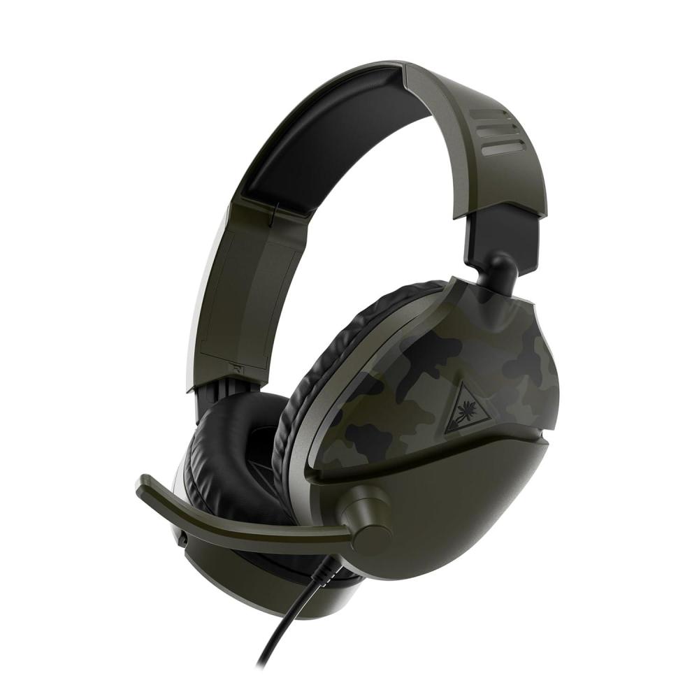 image:imageTurtle Beach Recon 70 Multiplatform Gaming Headset for PS5 PS4 Xbox Series XS Xbox One PC amp Mobile w 35mm Wired Connection FliptoMute Mic 40mm Speakers Lightweight Design WhiteGreen Camo